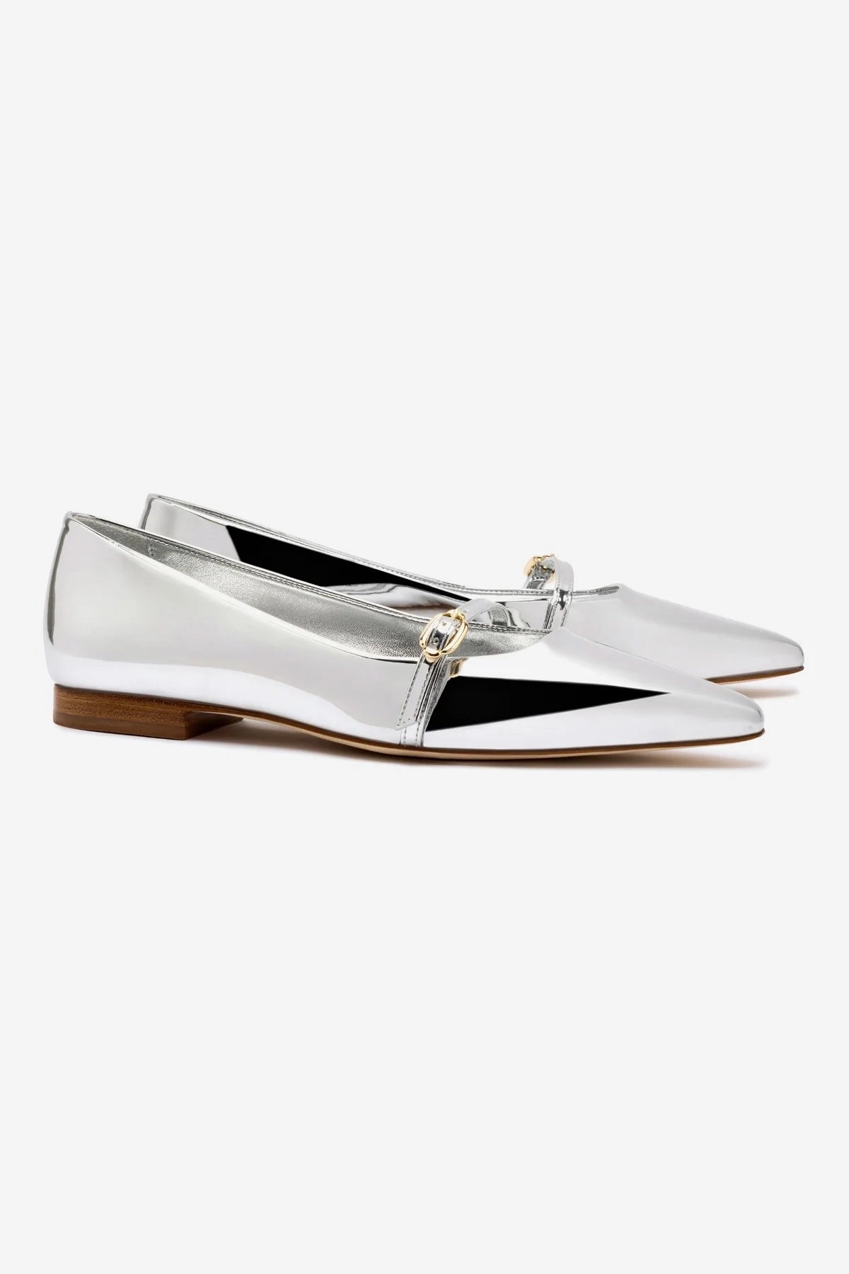 Irene Flat In Silver Specchio