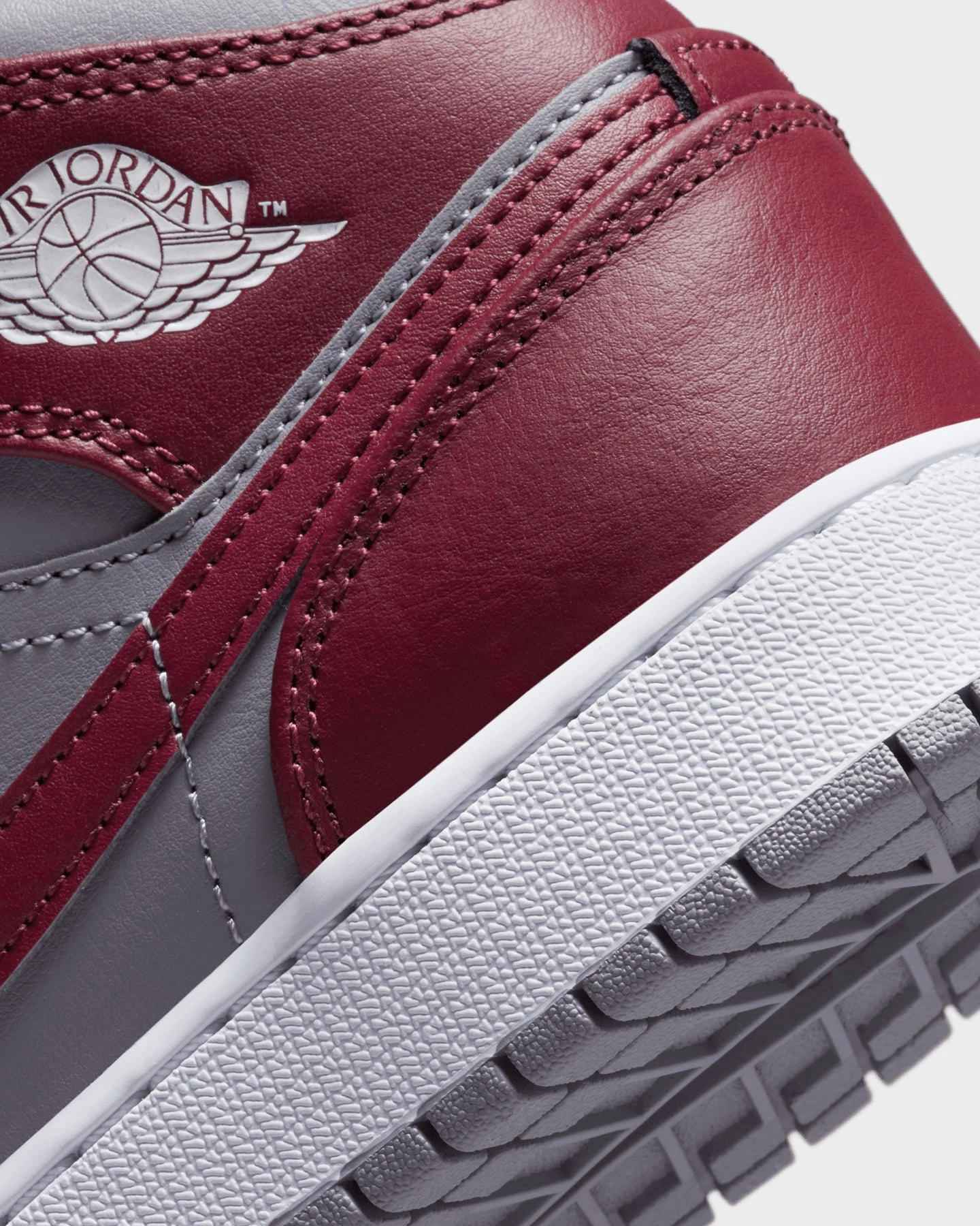 Jordan Kids' Air Jordan 1 Mid (GS) Bordeaux Cherrywood Red