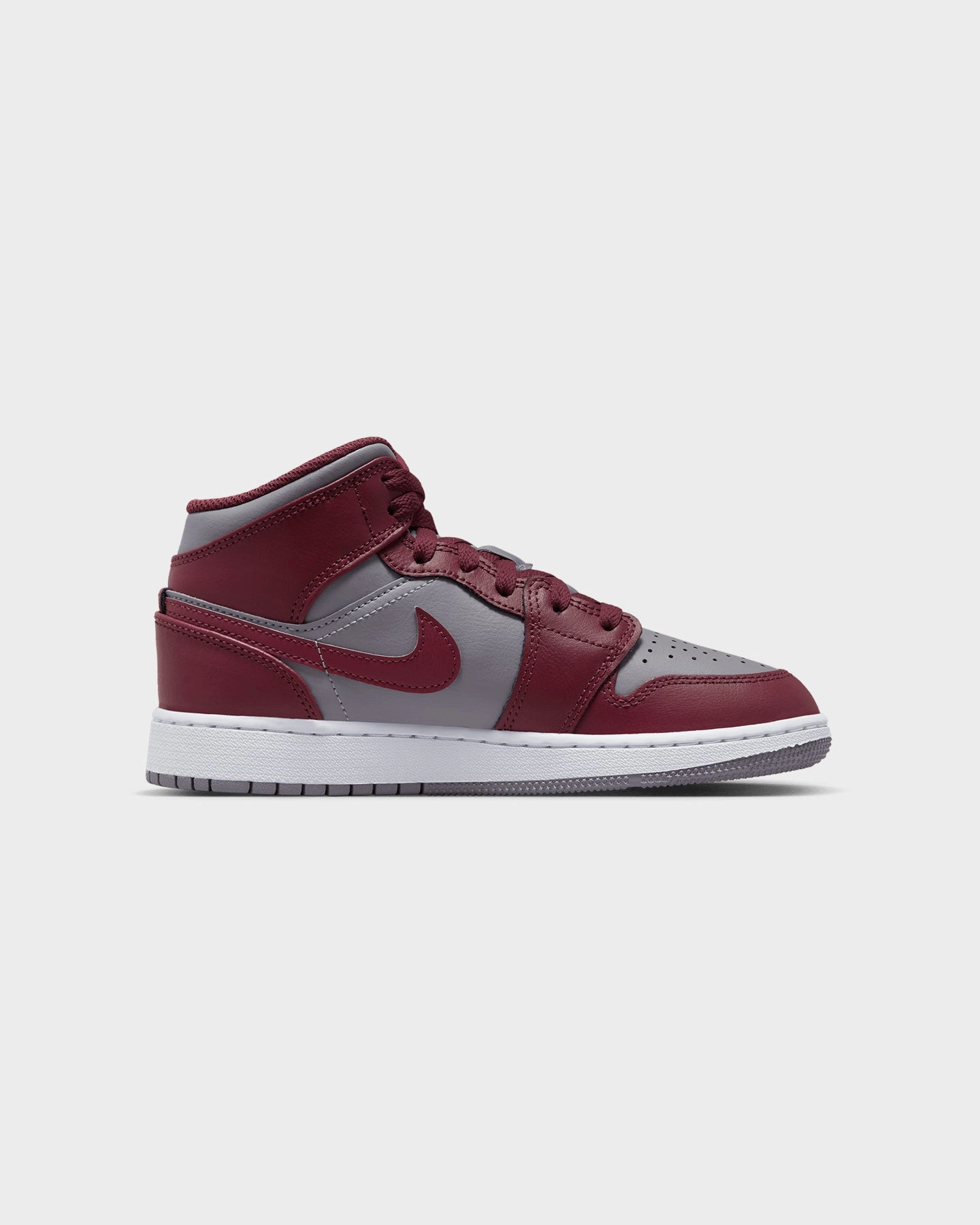 Jordan Kids' Air Jordan 1 Mid (GS) Bordeaux Cherrywood Red