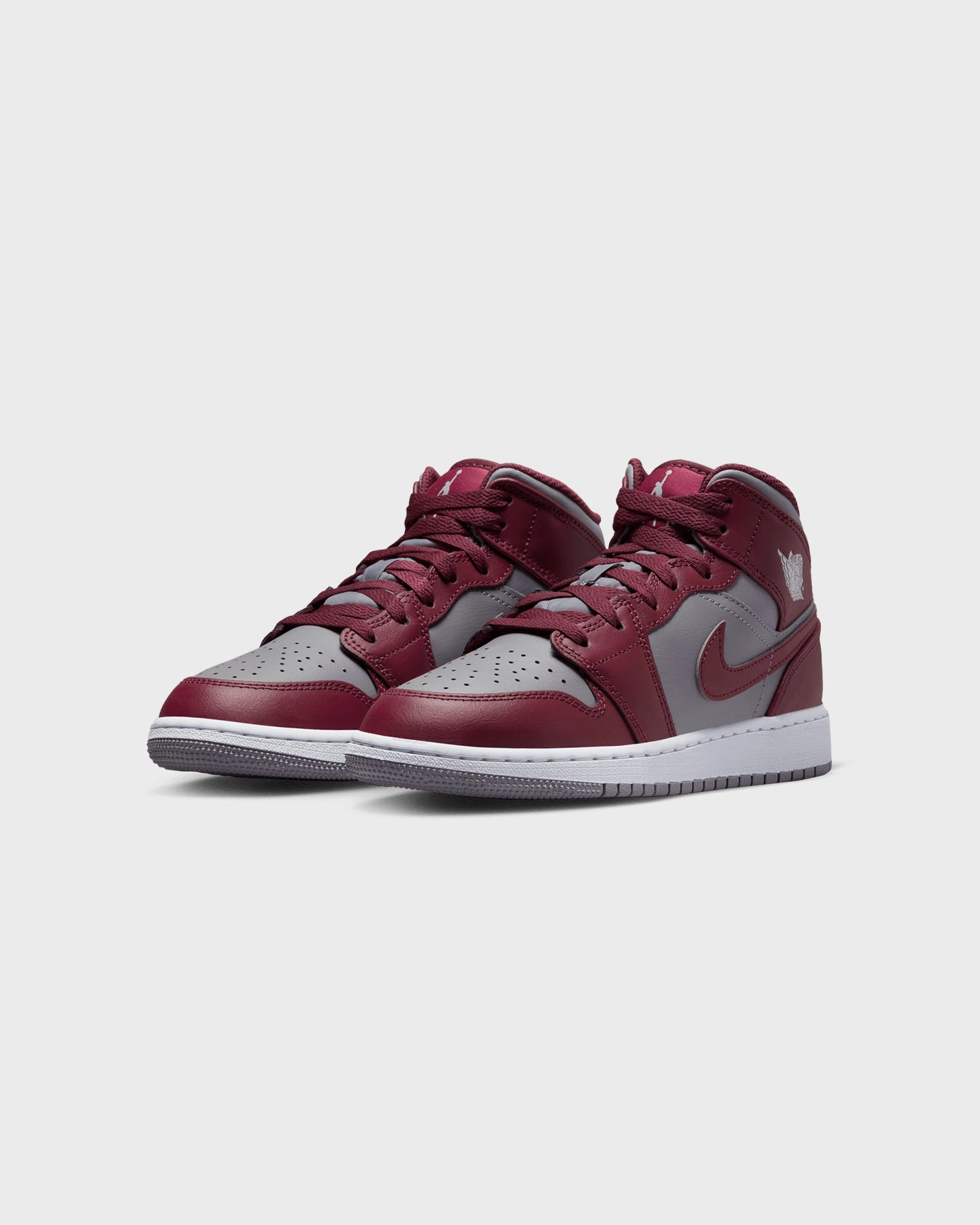 Jordan Kids' Air Jordan 1 Mid (GS) Bordeaux Cherrywood Red