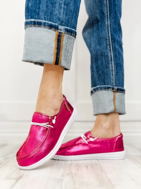 KAYAK - FUCHSIA CRINKLE METALLIC