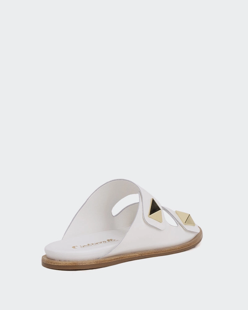 Kaylan White Leather