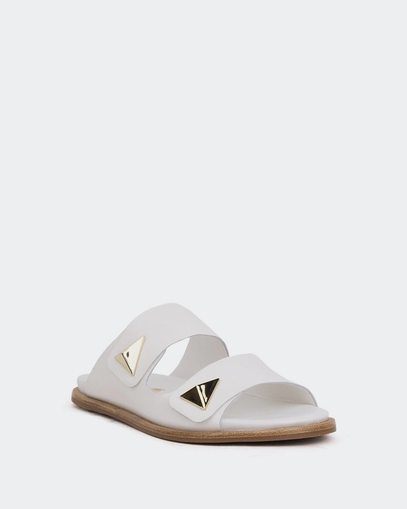 Kaylan White Leather