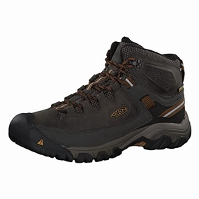 KEEN Herren Targhee 3 Mid Waterproof Wanderstiefel. Black Olive/GOLDEN Brown. 45 EU
