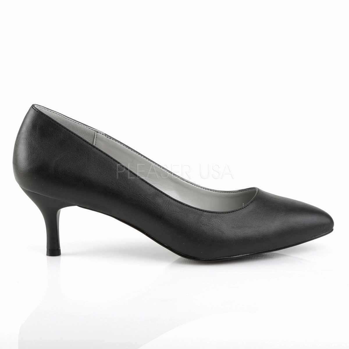 KITTEN-01  Black Faux Leather