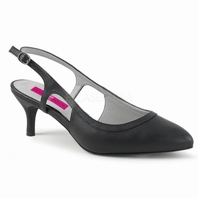 KITTEN-02  Black Faux Leather