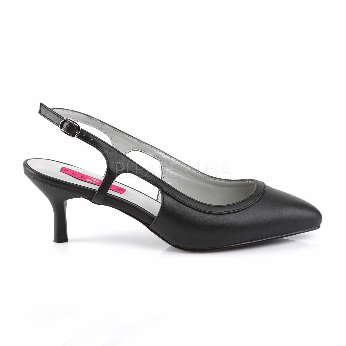 KITTEN-02  Black Faux Leather