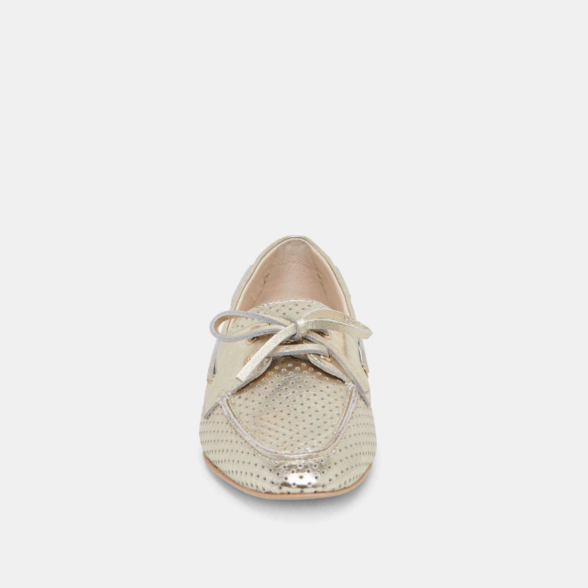 LAKIN LOAFERS PLATINUM PERFORATED LEATHER