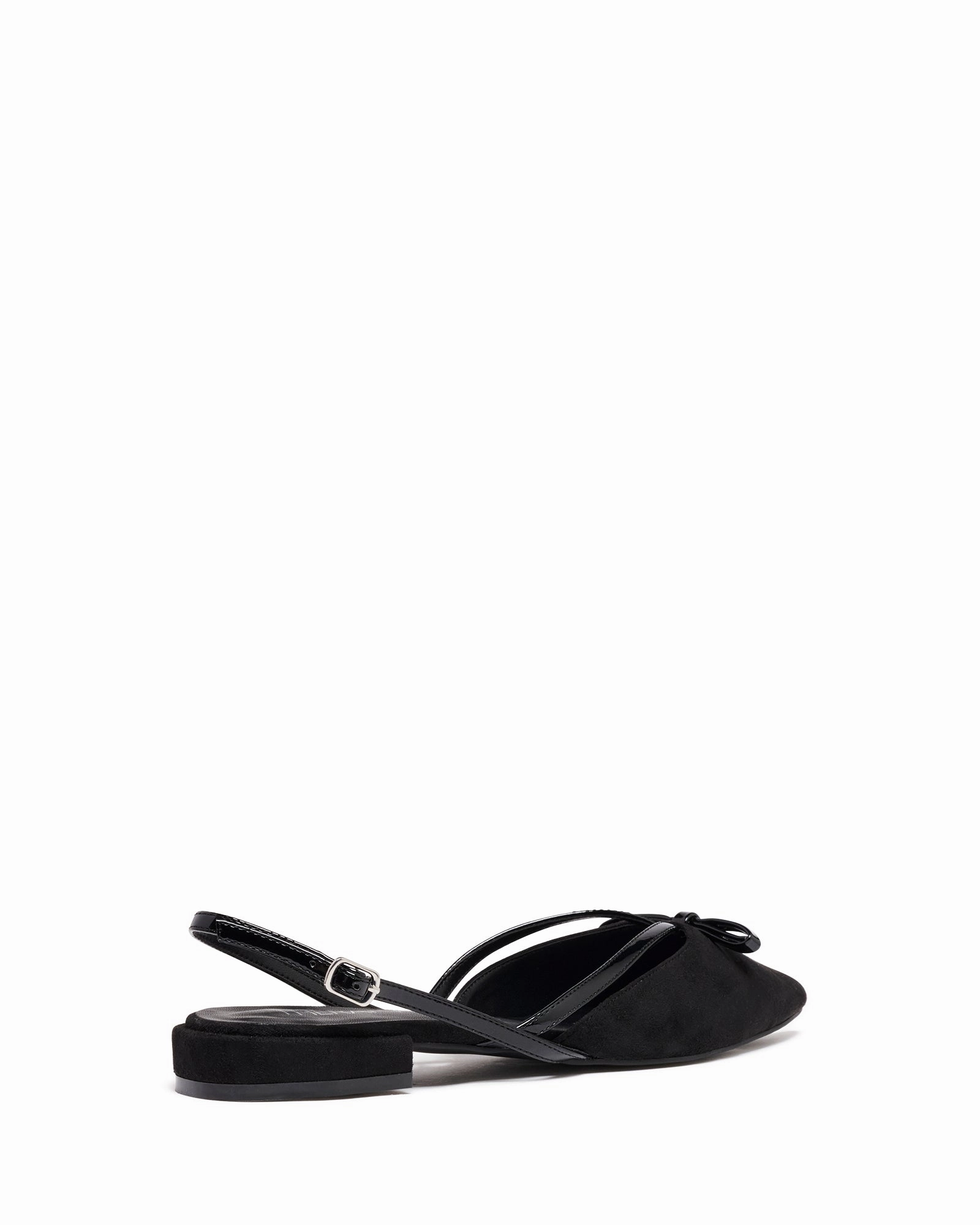 Lalaa Flat Point  Black Suede