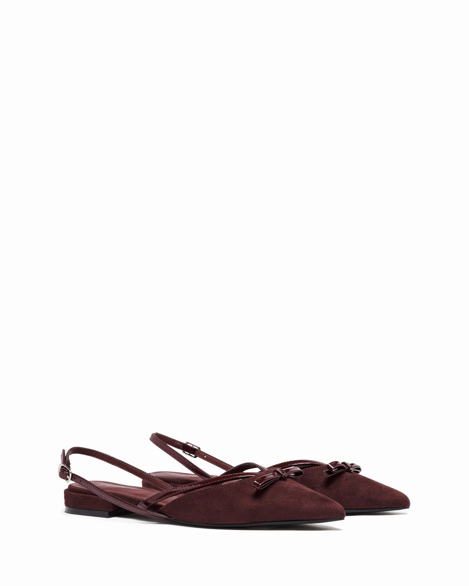Lalaa Flat Point Bordeaux Suede