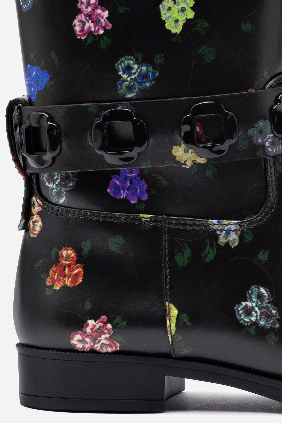 Larroudé x Libertine Milan Flat Bootie In Antique Primrose