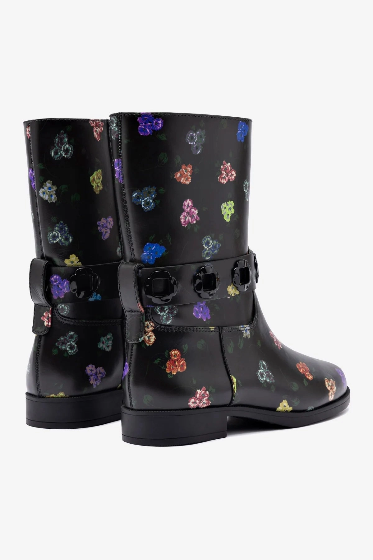 Larroudé x Libertine Milan Flat Bootie In Antique Primrose