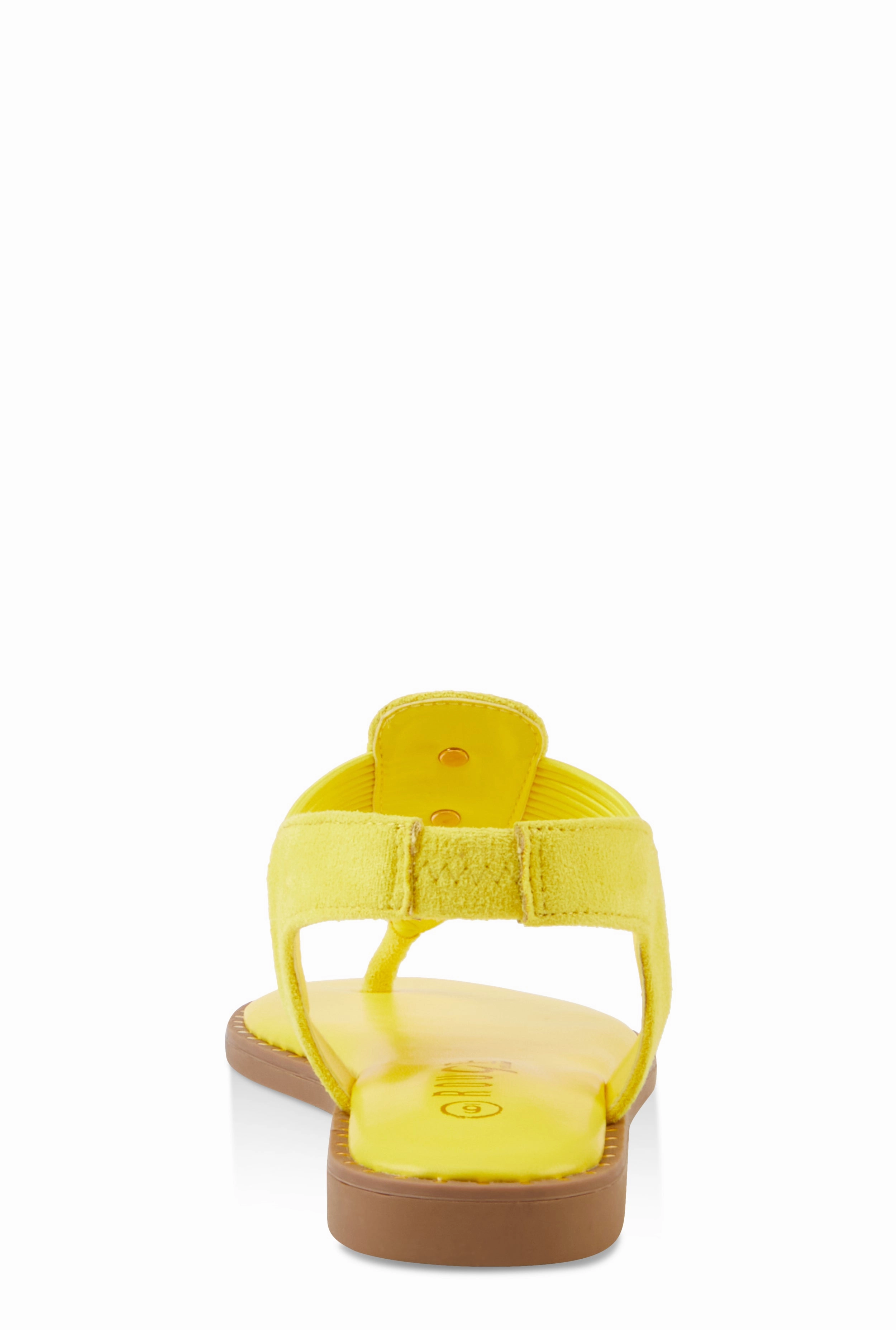 Lion Pendant Corded Thong Sandals