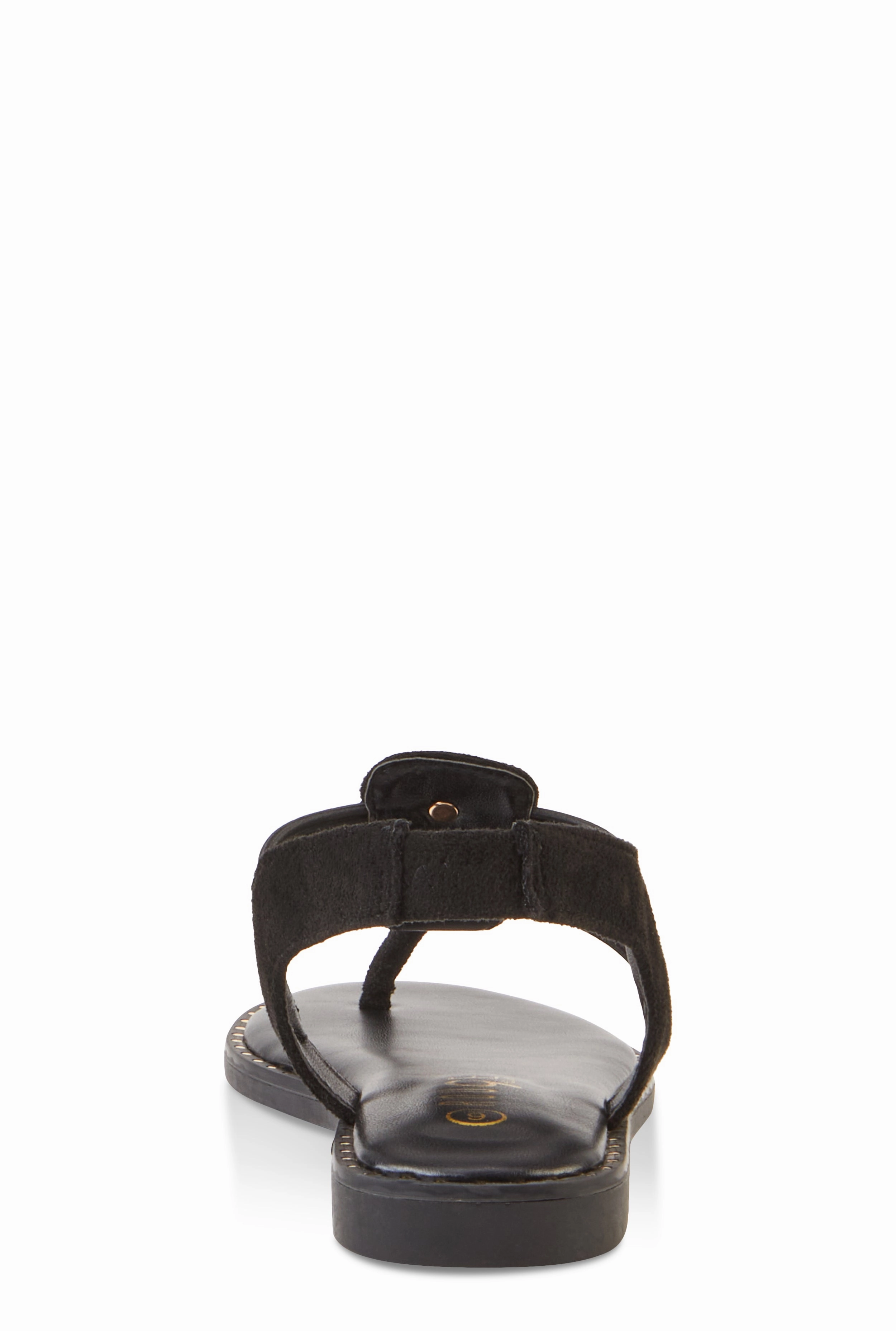 Lion Pendant Corded Thong Sandals