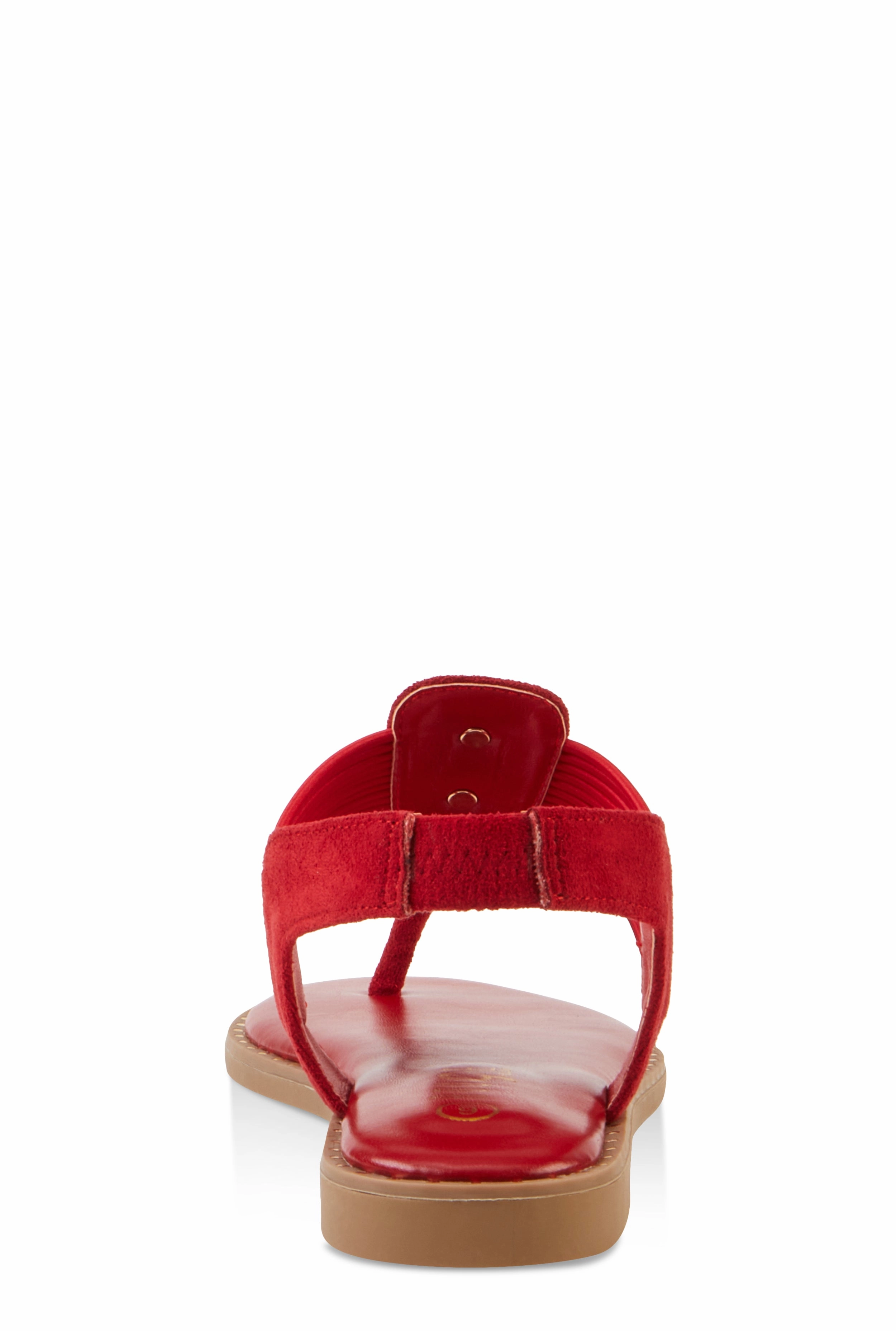Lion Pendant Corded Thong Sandals