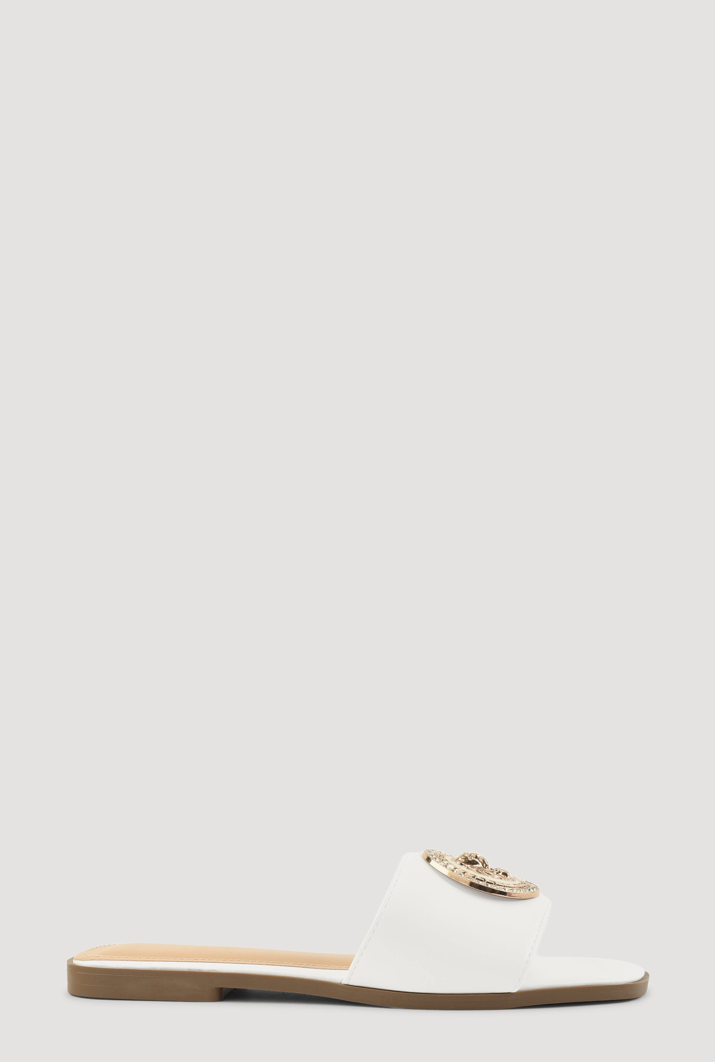 Lion Pendant Slide Sandals