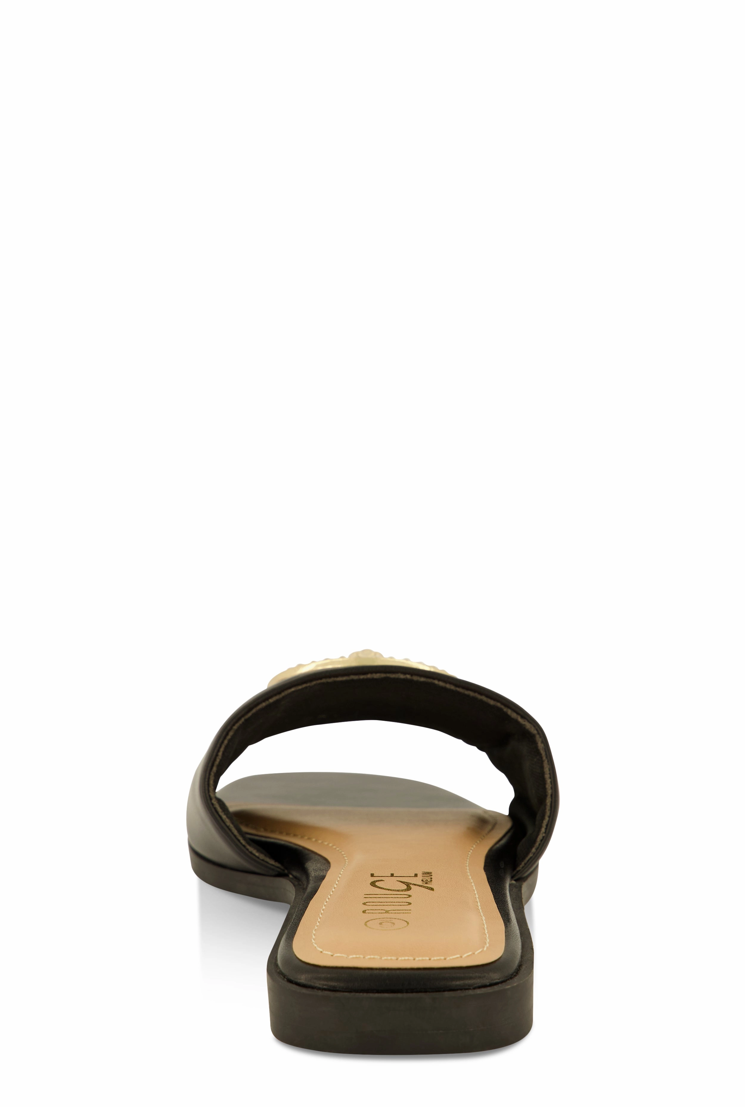 Lion Pendant Slide Sandals