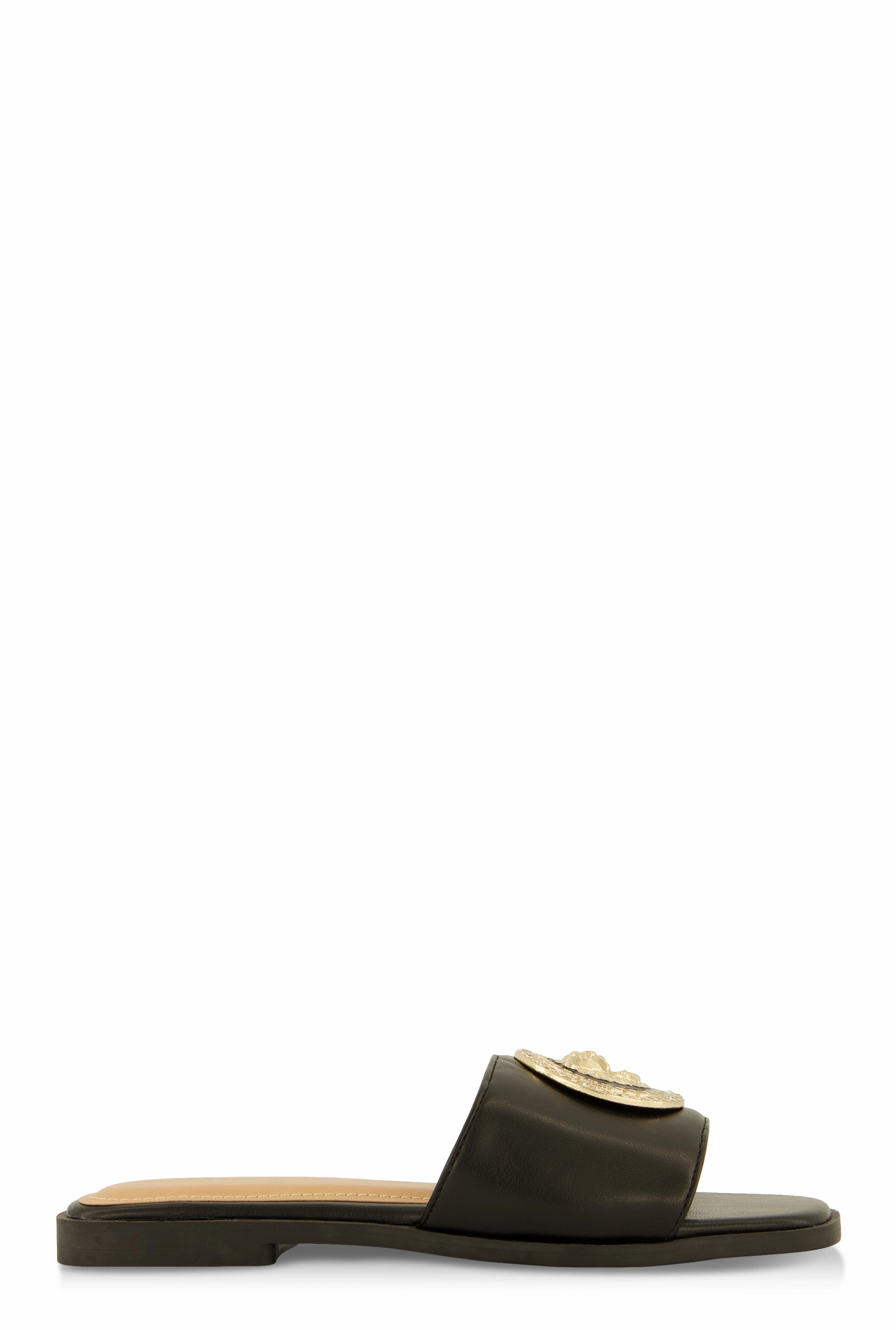 Lion Pendant Slide Sandals