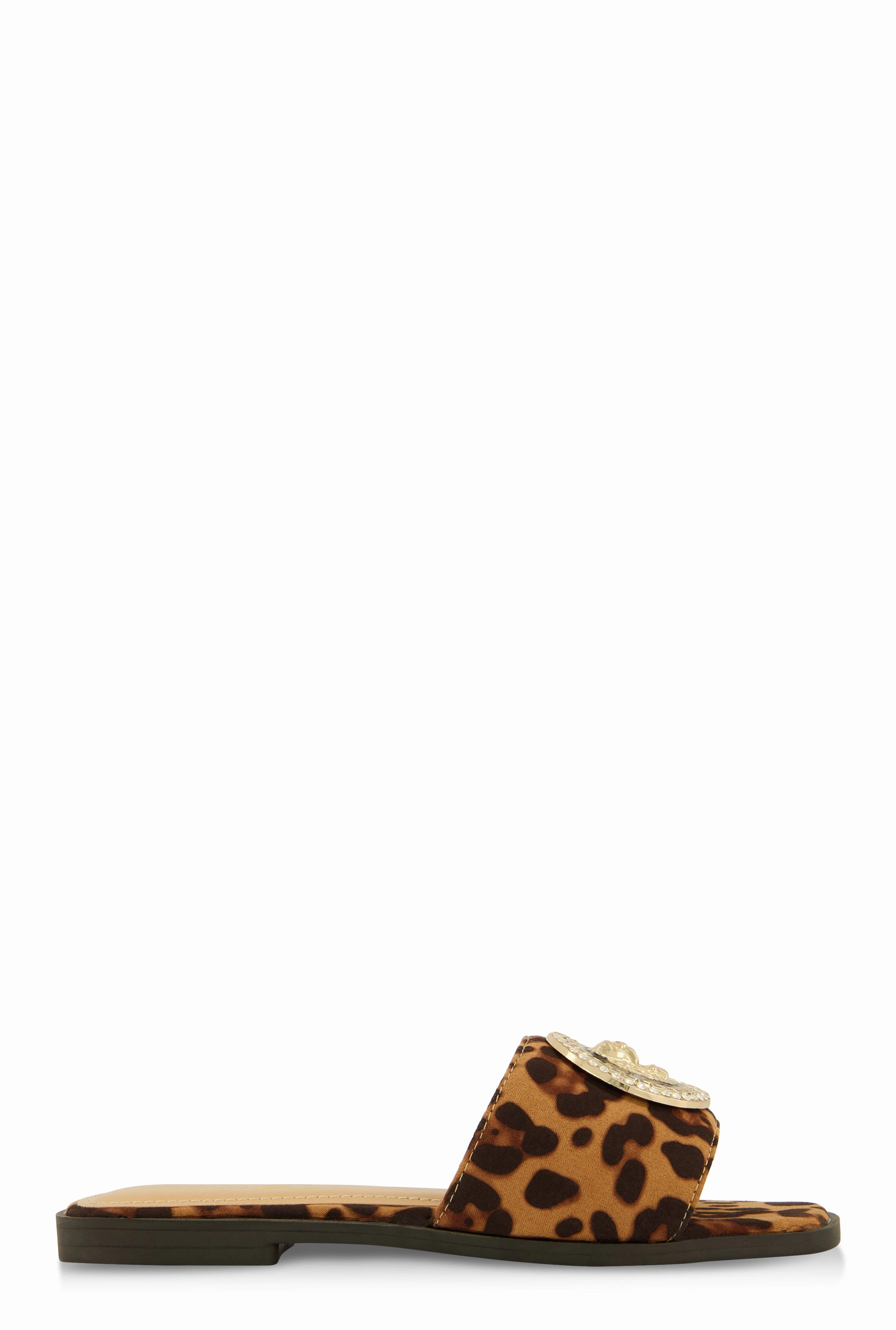 Lion Pendant Slide Sandals