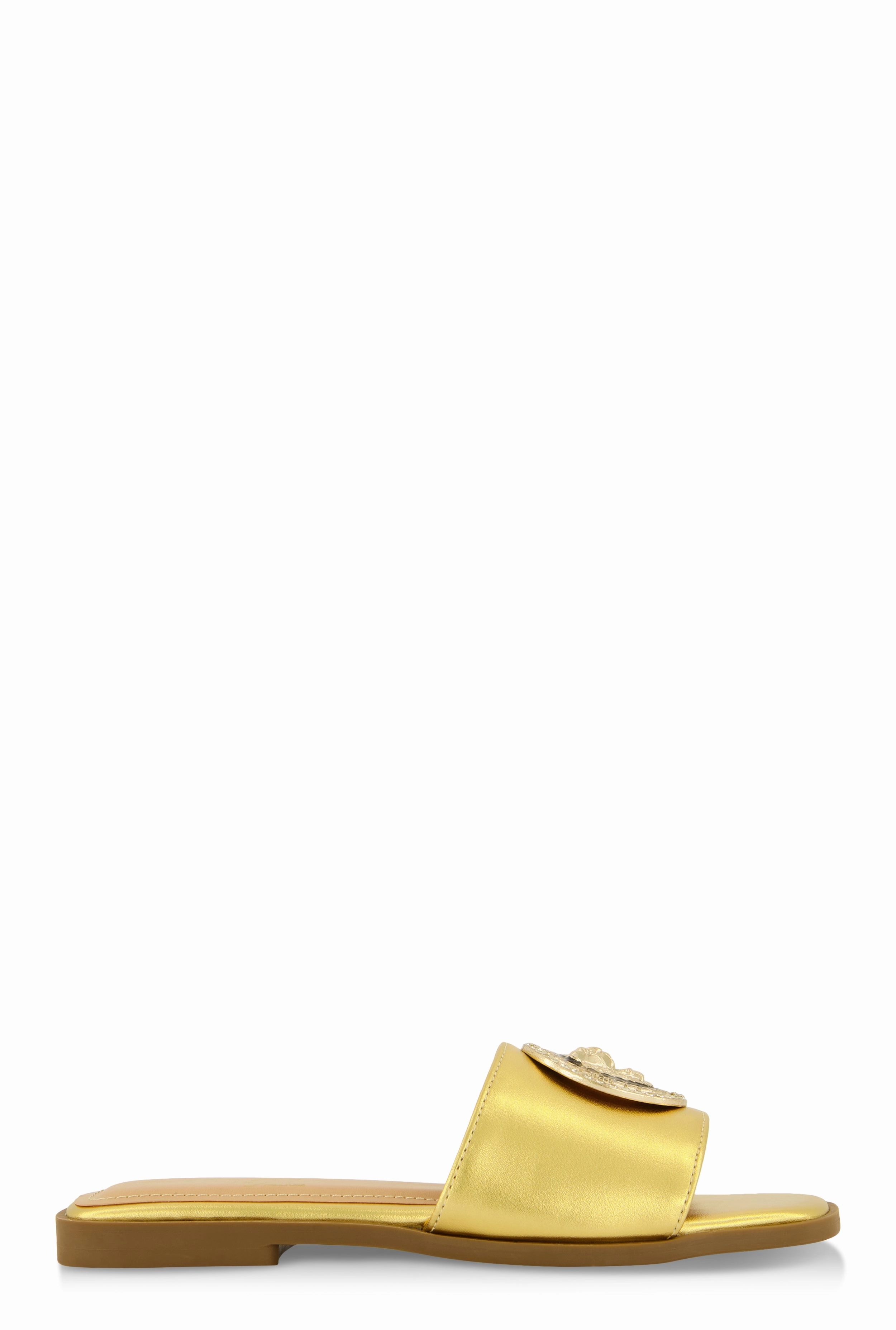 Lion Pendant Slide Sandals