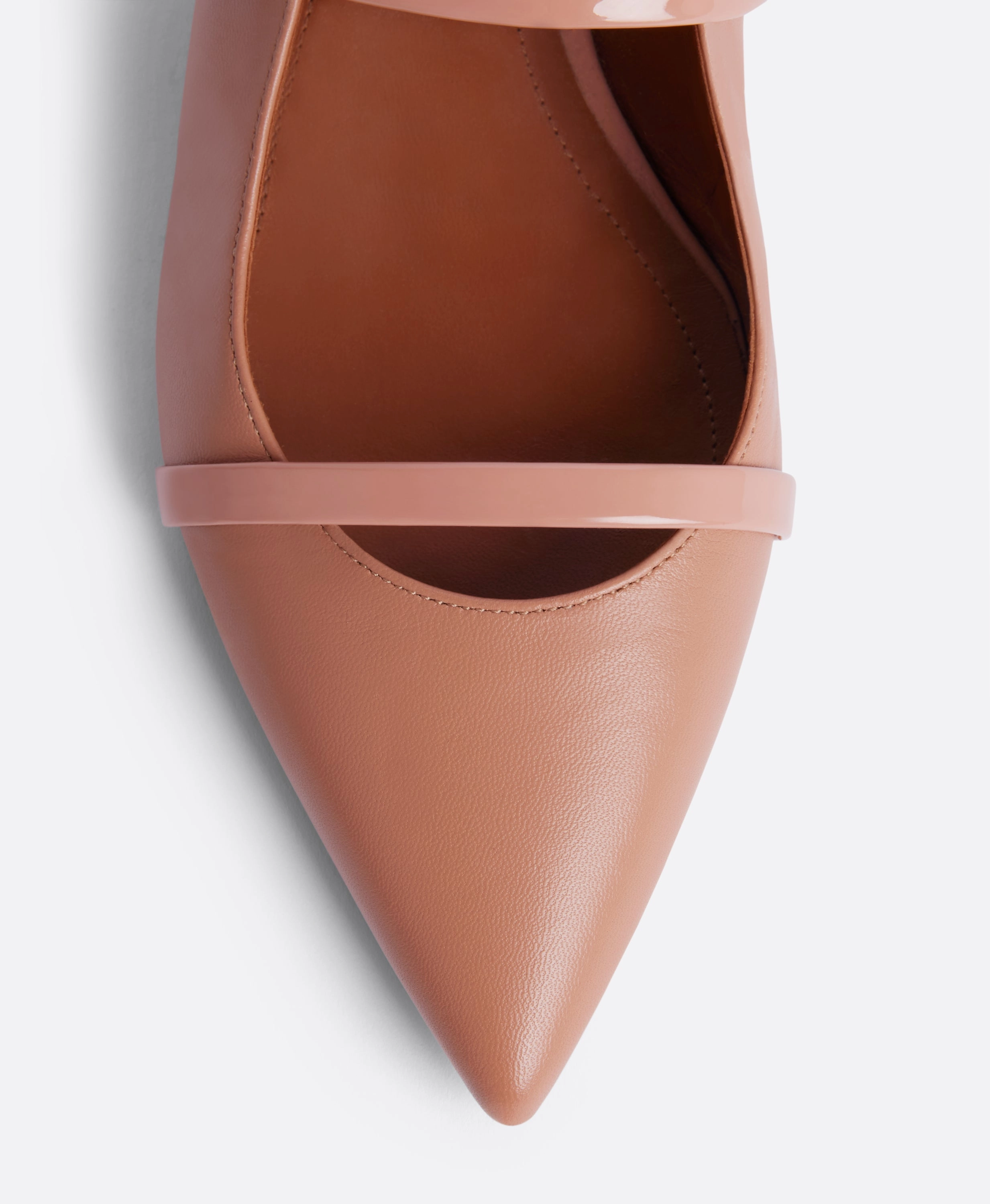 Maureen Blush Leather Flat Mules