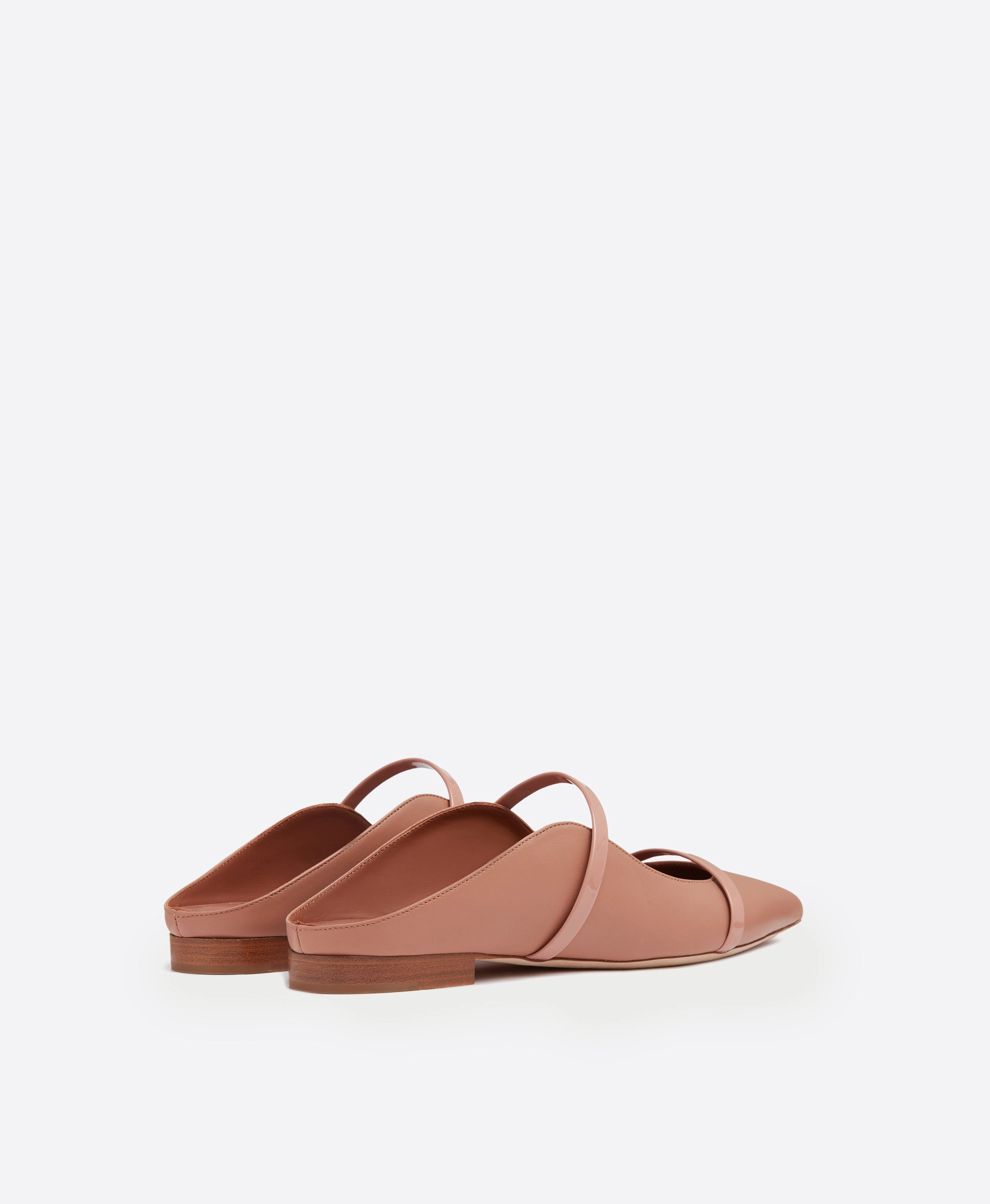 Maureen Blush Leather Flat Mules