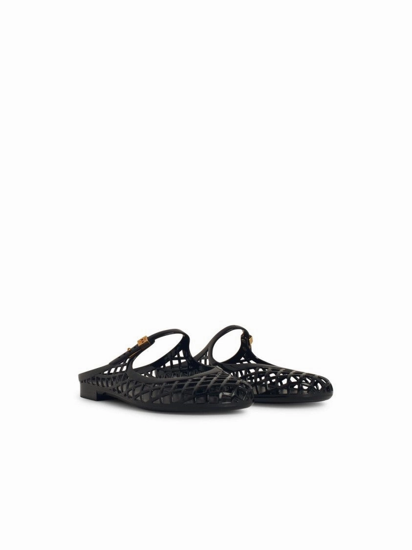 Mellow' Black Rubber Ballet Flats
