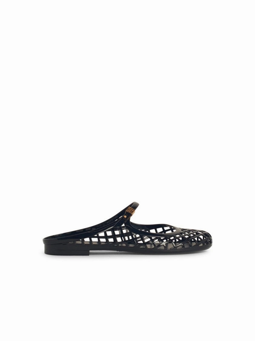 Mellow' Black Rubber Ballet Flats