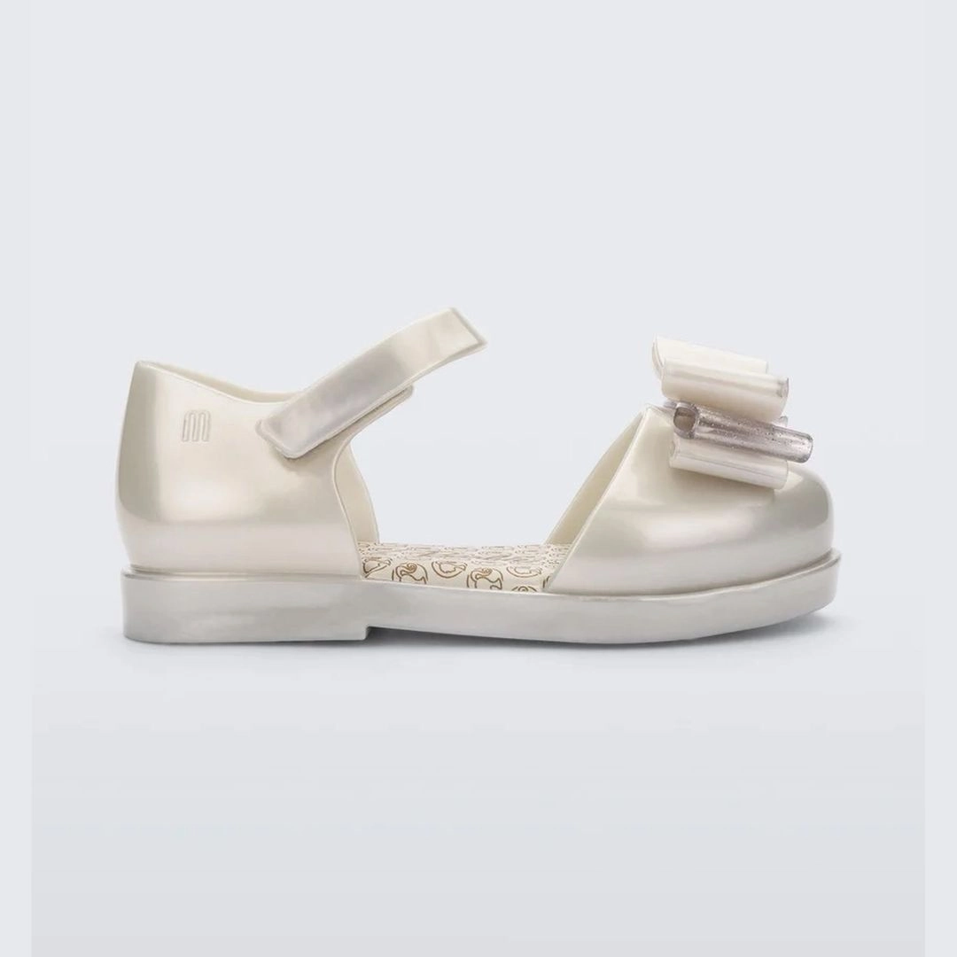 Metallic White Amy Barbie Sandals