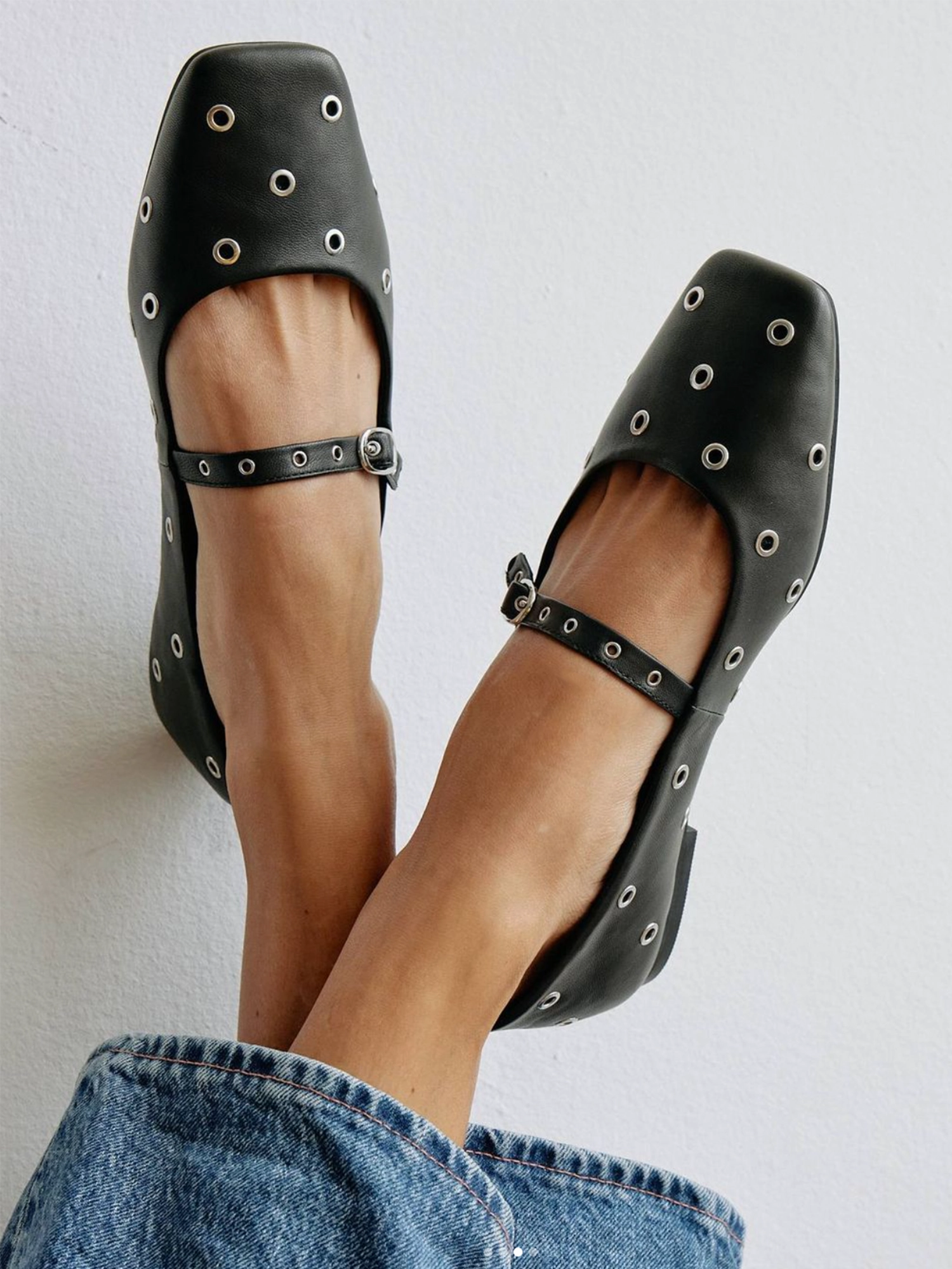 Mick Ballet Flats in Black