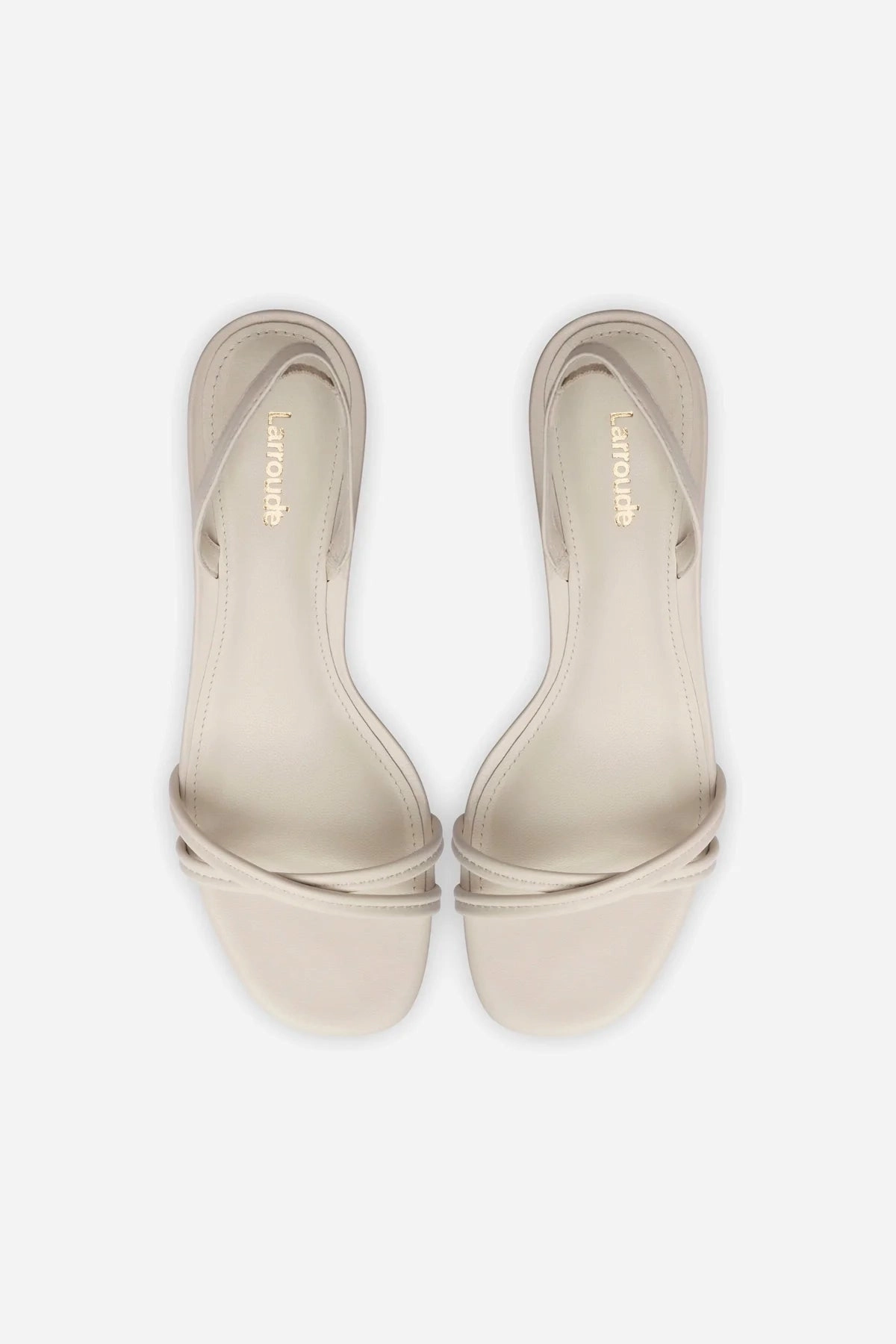 Mini Annie Sandal In Ivory Leather