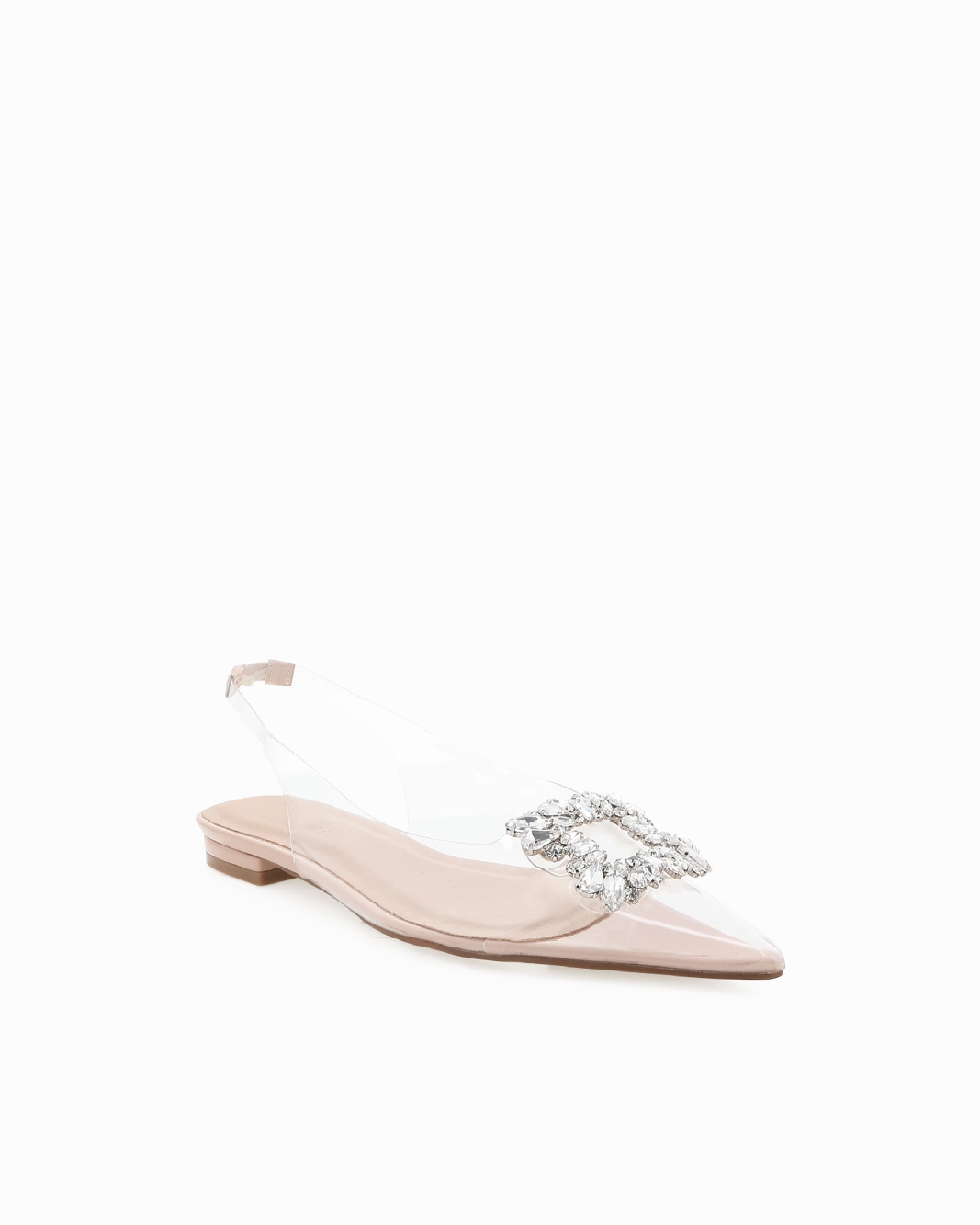 MIREILLE - CLEAR-NUDE DIAMANTE