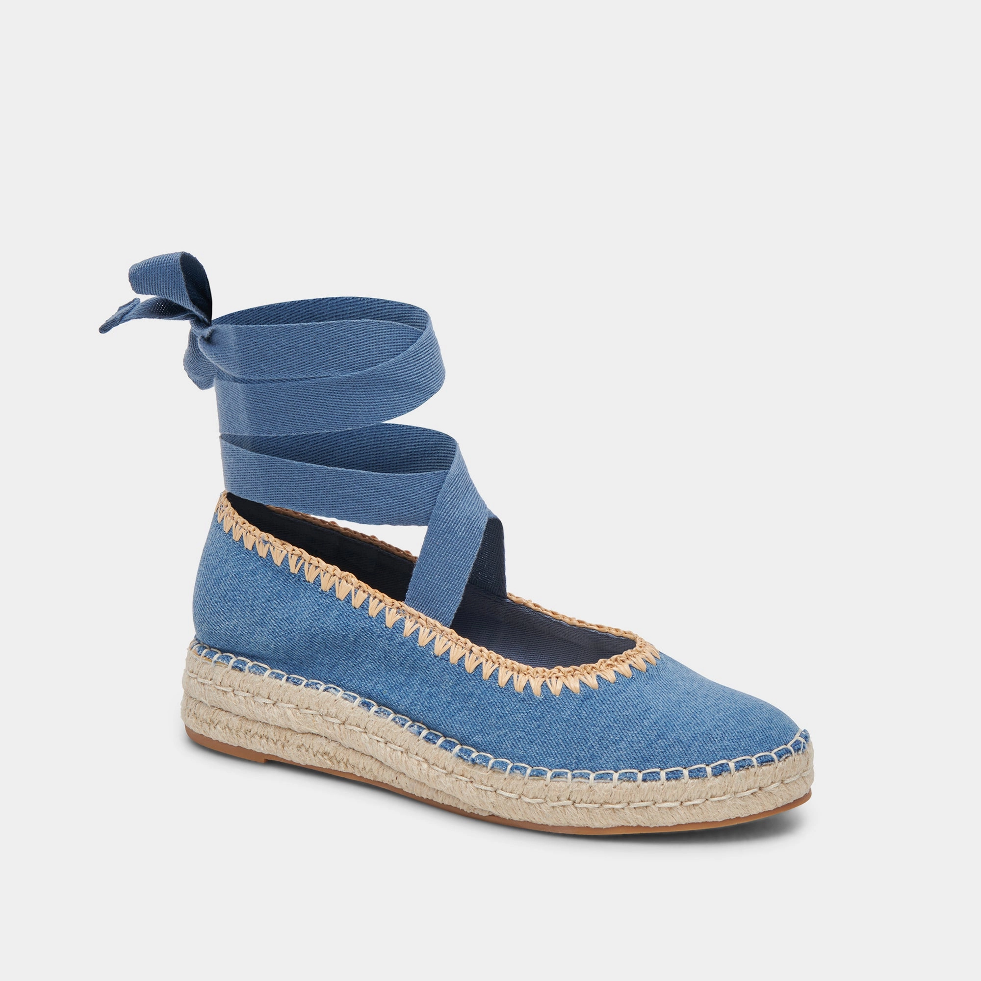 MORGAN FLATS BLUE DENIM