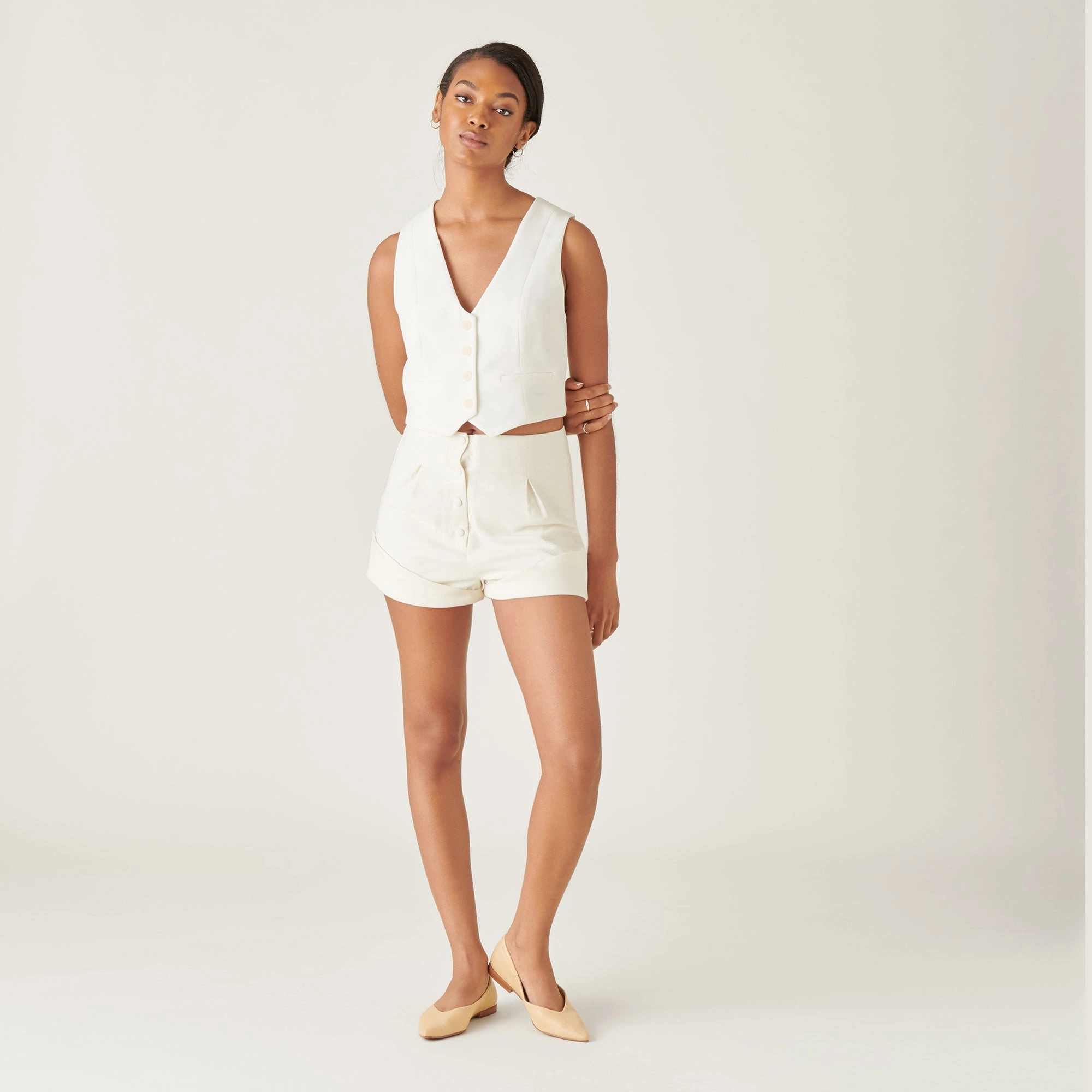 NADAV BALLET FLATS LT NATURAL RAFFIA - re:vita