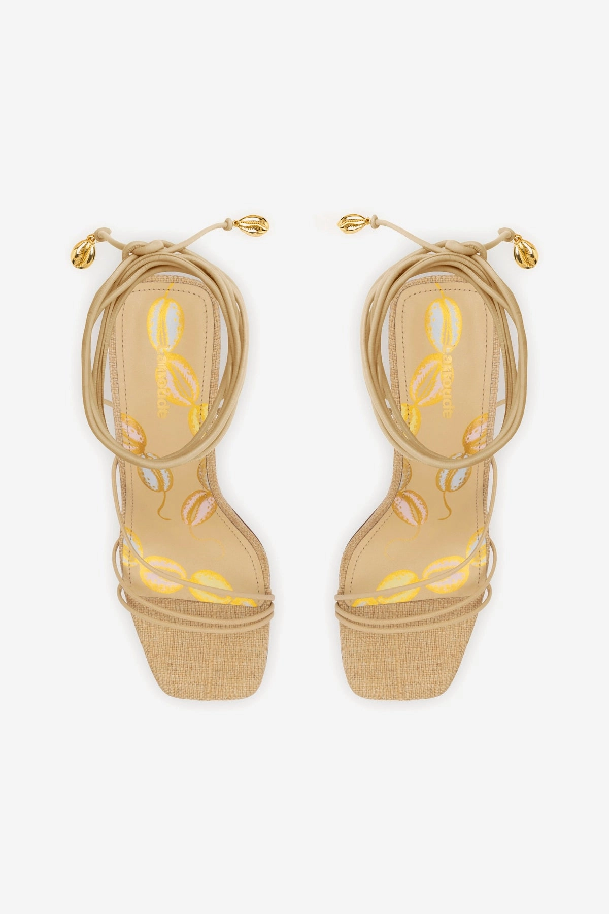 Nadia Sandal In Beige Leather