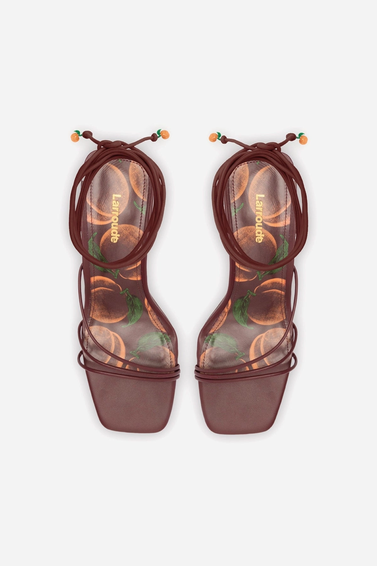 Nadia Sandal In Burgundy Leather