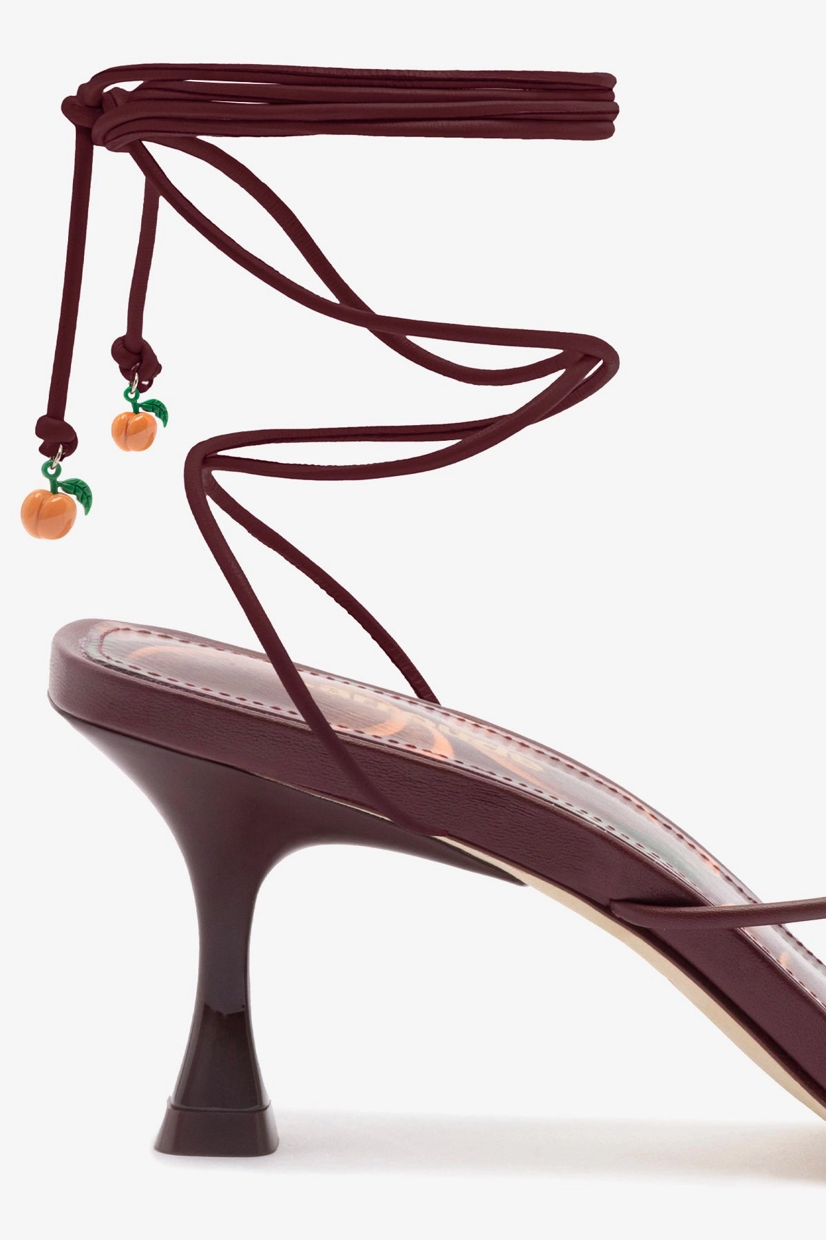 Nadia Sandal In Burgundy Leather