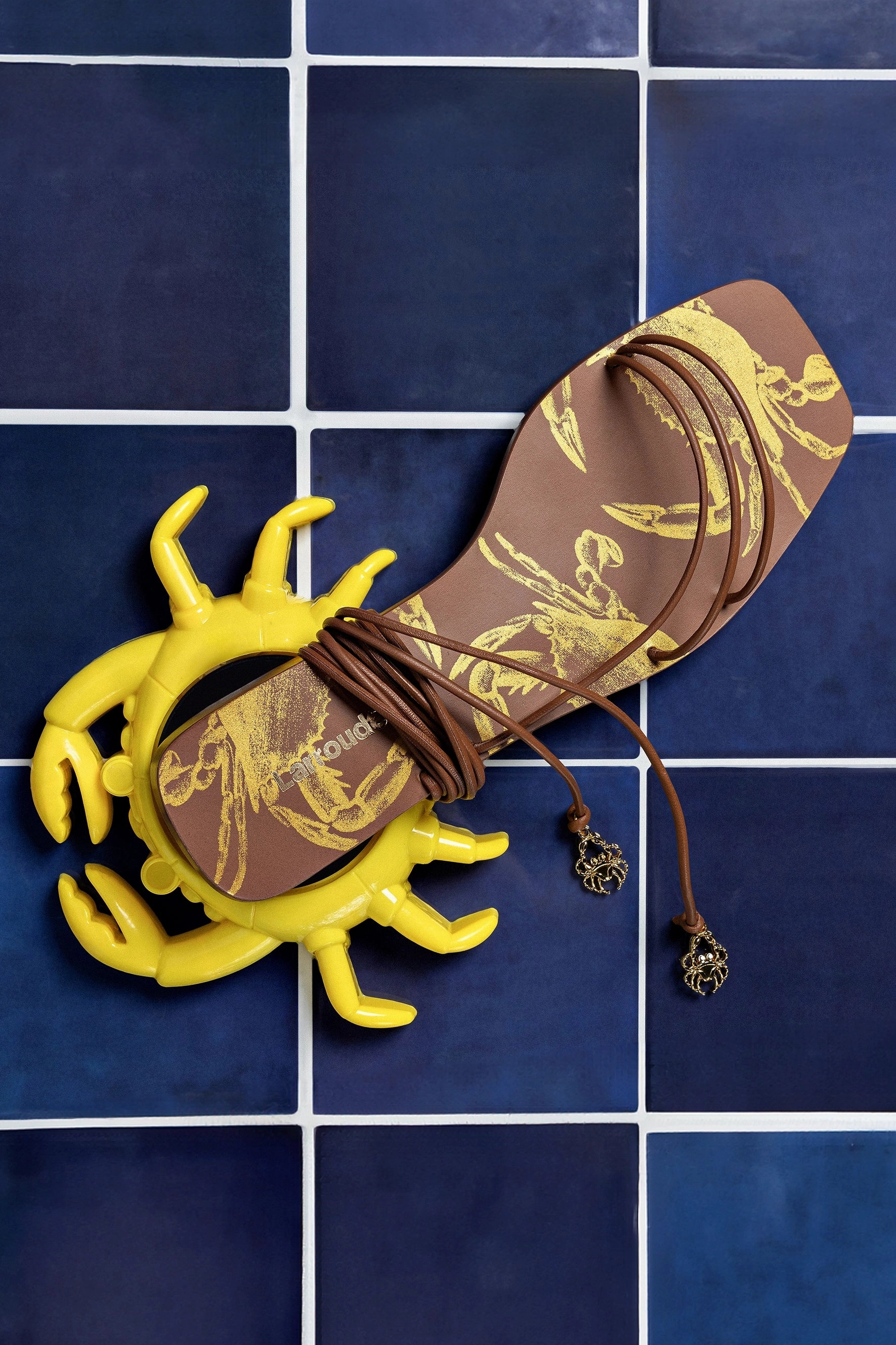 Nadia Sandal In Caramel Leather