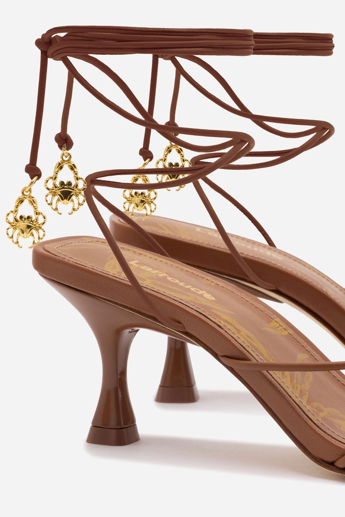 Nadia Sandal In Caramel Leather
