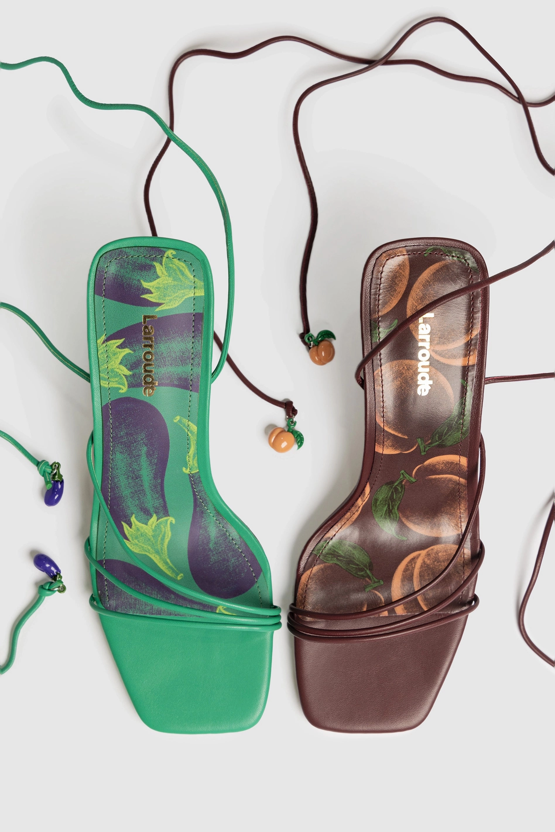 Nadia Sandal In Green Leather