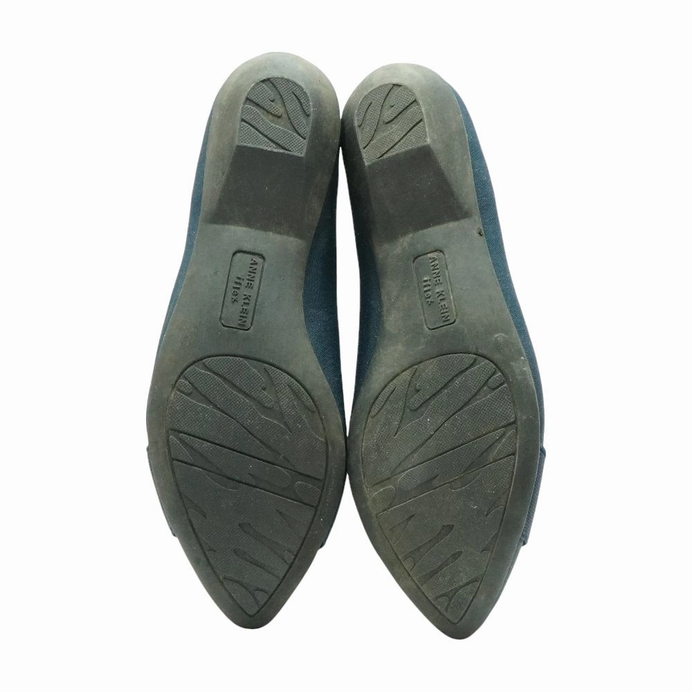 Navy Pointed Toe Ballet Flats