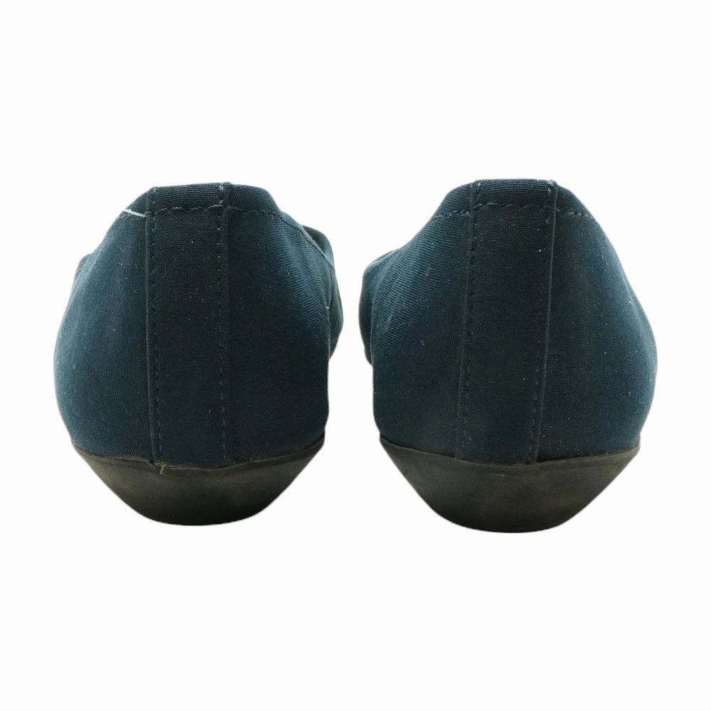 Navy Pointed Toe Ballet Flats