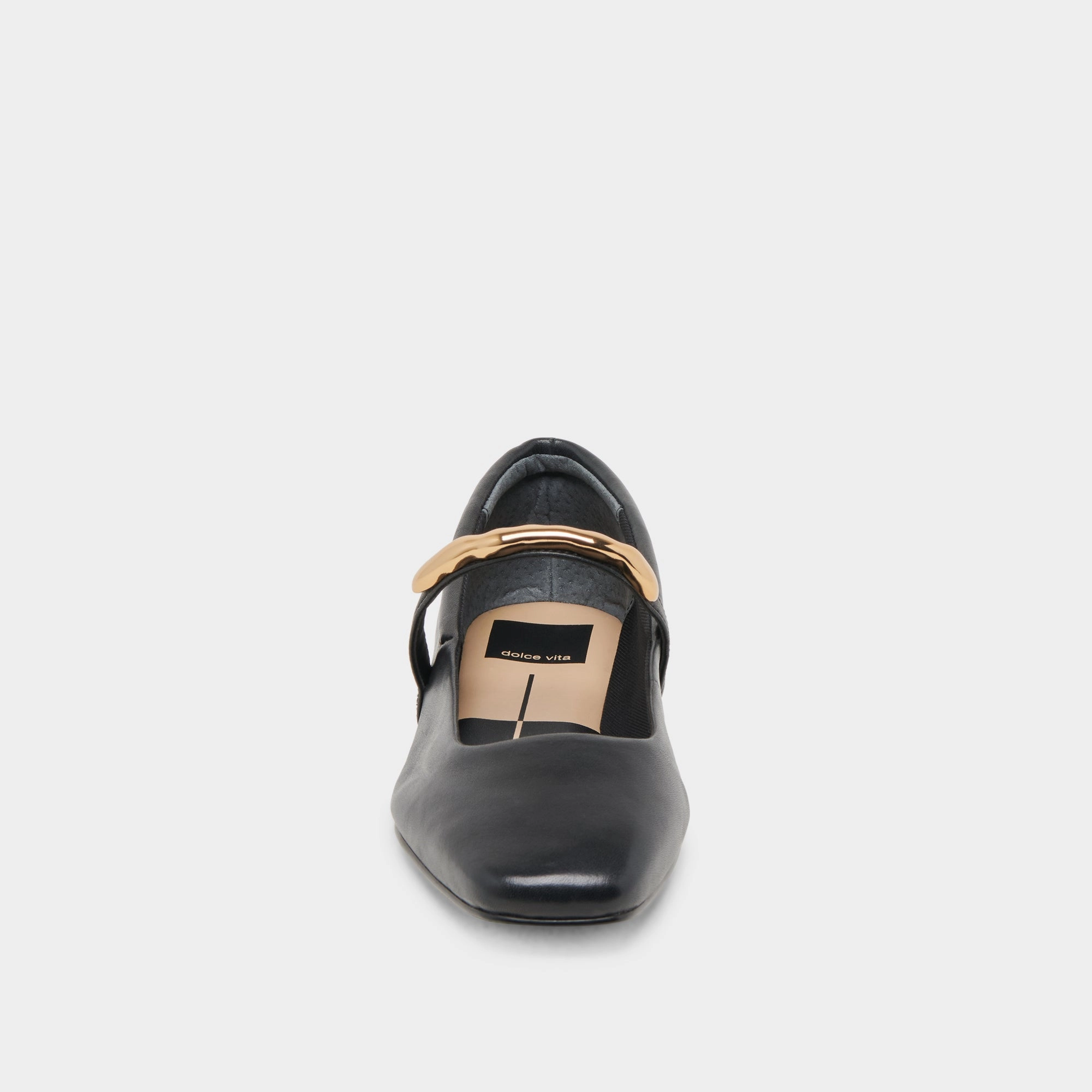 RADYA BALLET FLATS BLACK LEATHER