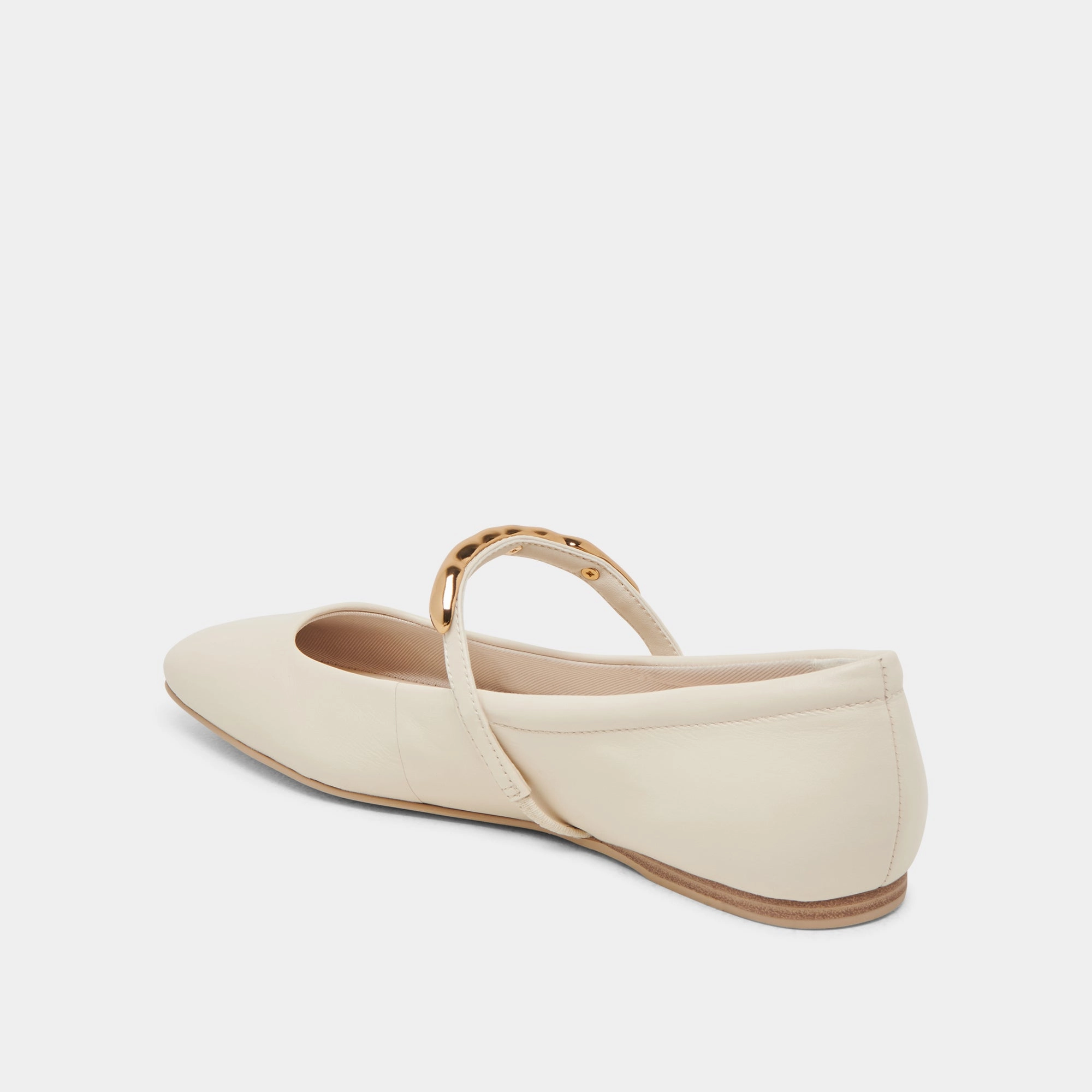 RADYA BALLET FLATS CREME LEATHER