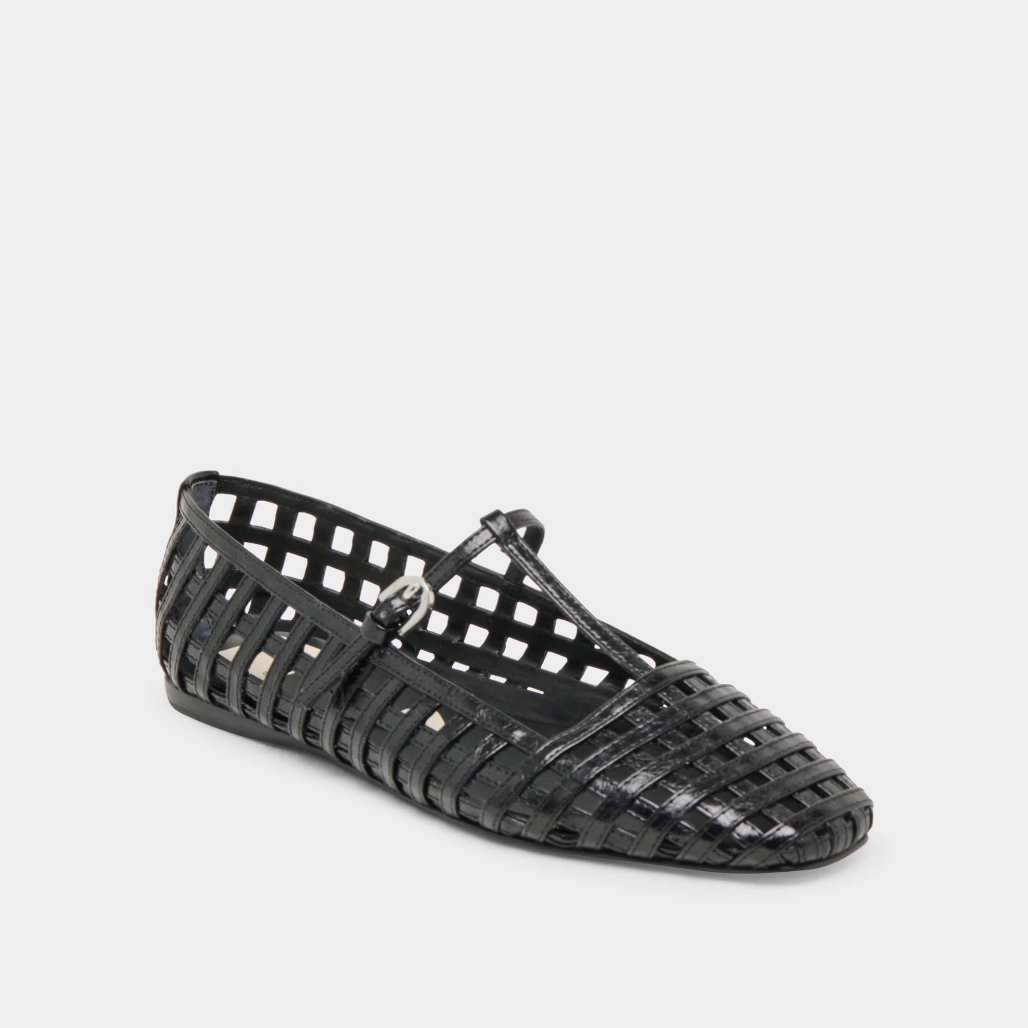 RAINS BALLET FLATS BLACK STELLA