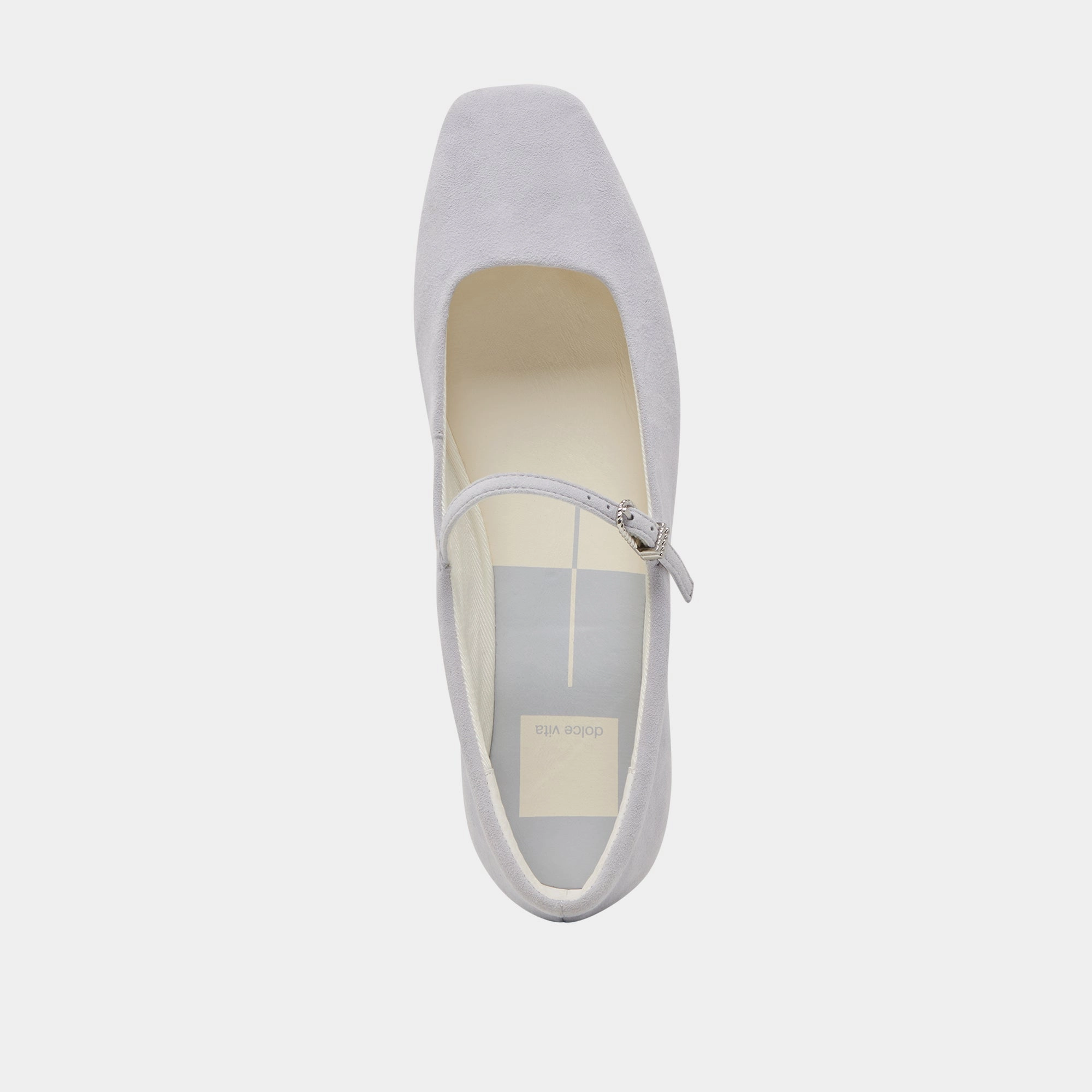 REYES BALLET FLATS DUSTY BLUE SUEDE