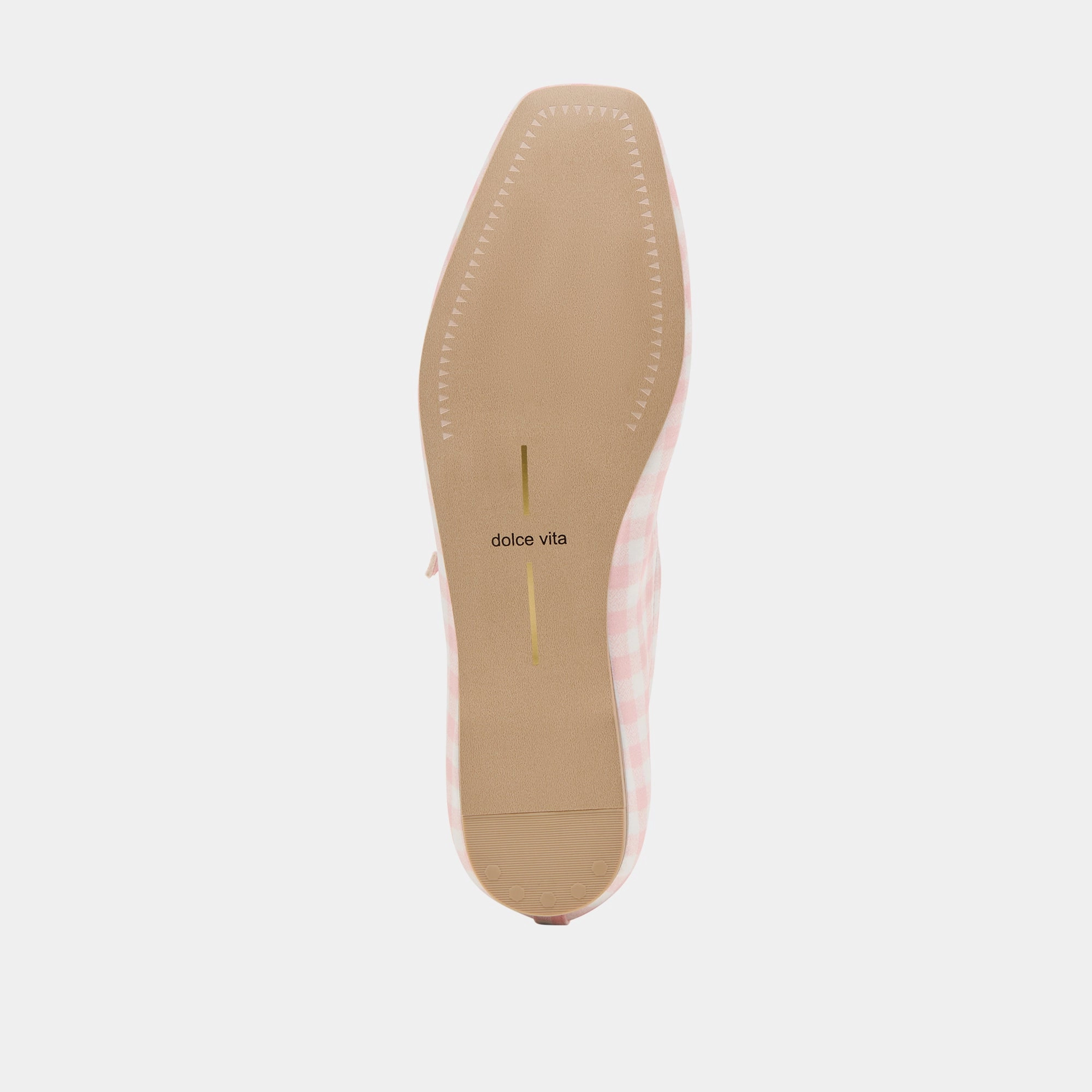REYES X BYRDIE GOLF BALLET FLATS PINK PLAID GINGHAM