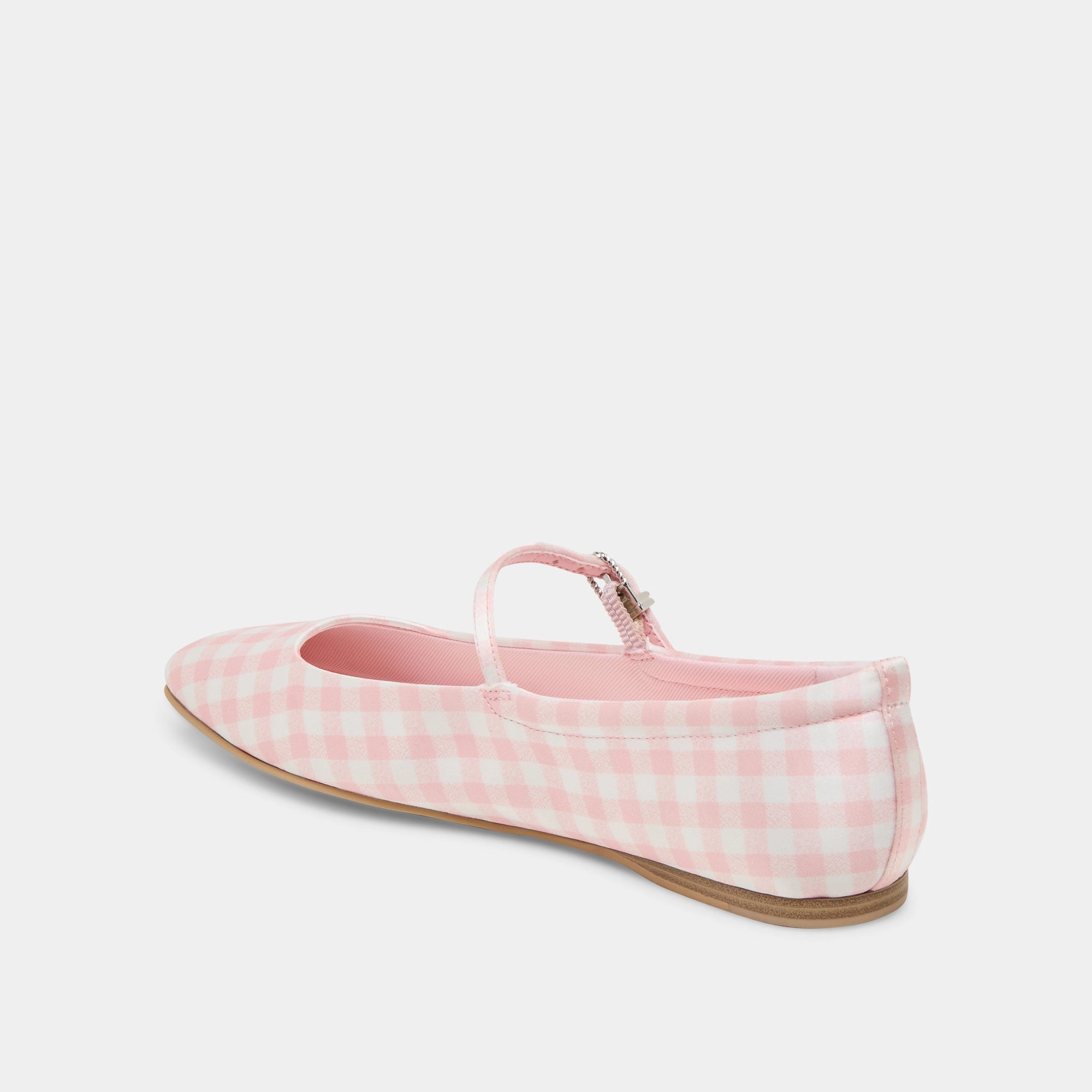 REYES X BYRDIE GOLF BALLET FLATS PINK PLAID GINGHAM