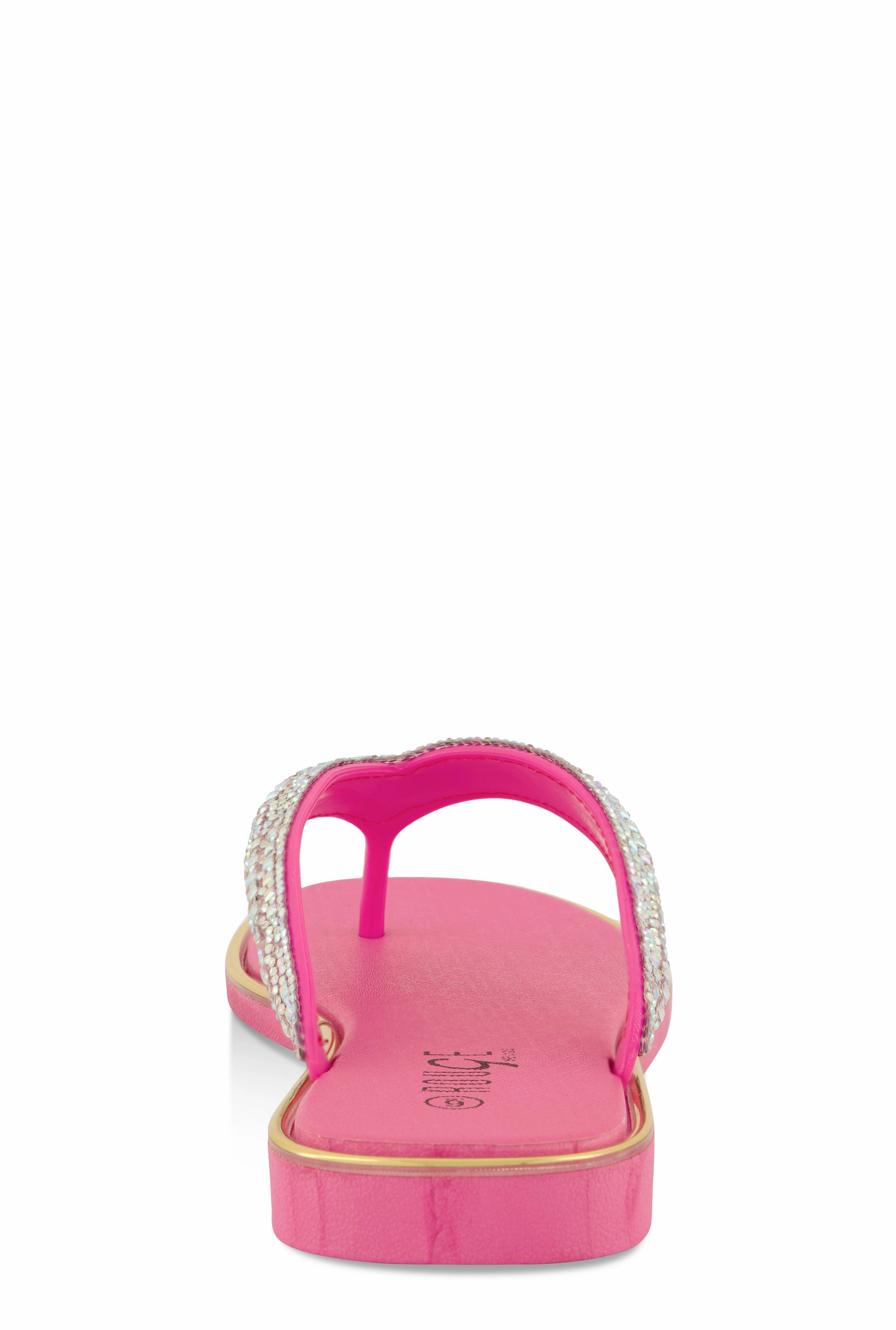 Rhinestone Thong Slide Sandals