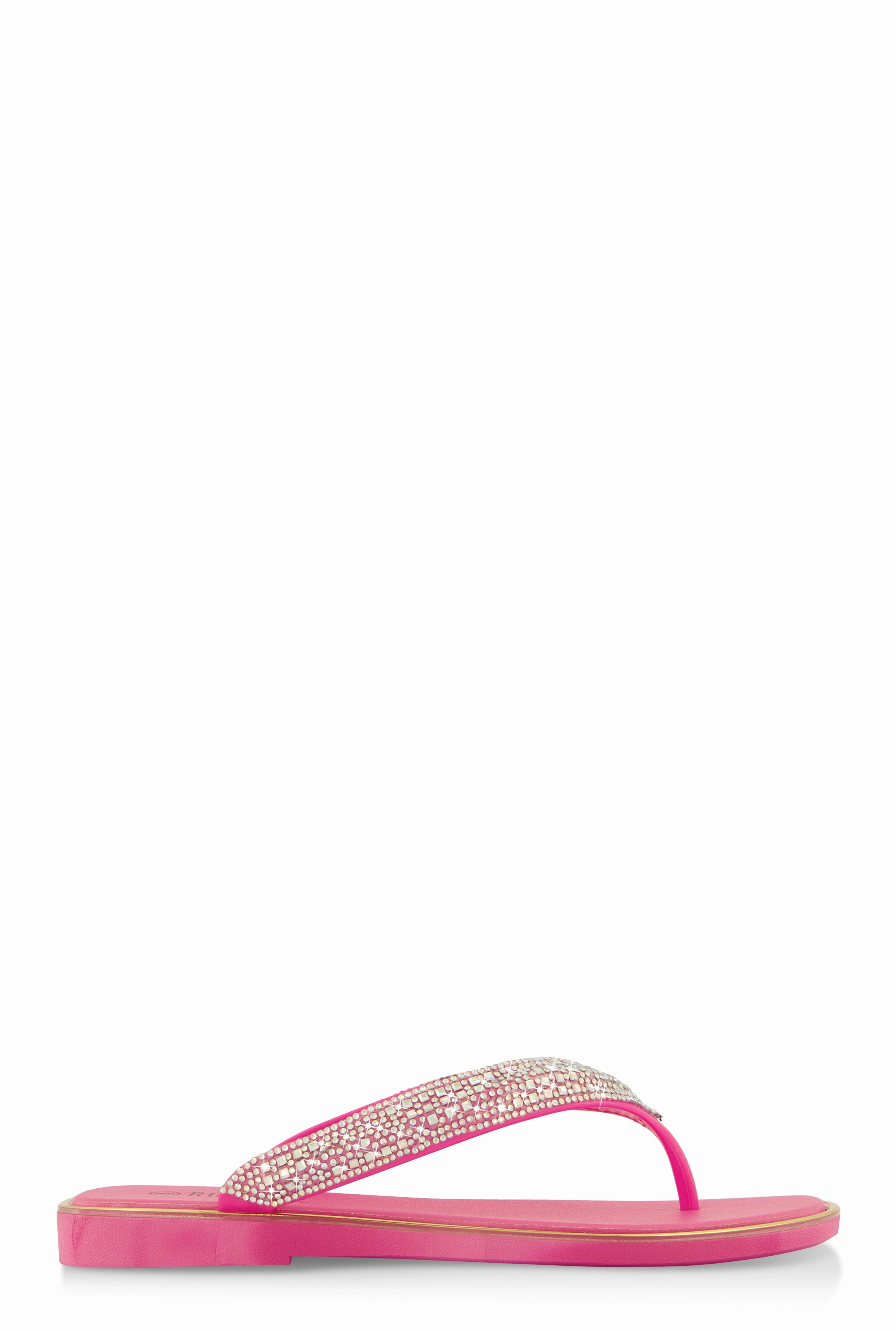 Rhinestone Thong Slide Sandals